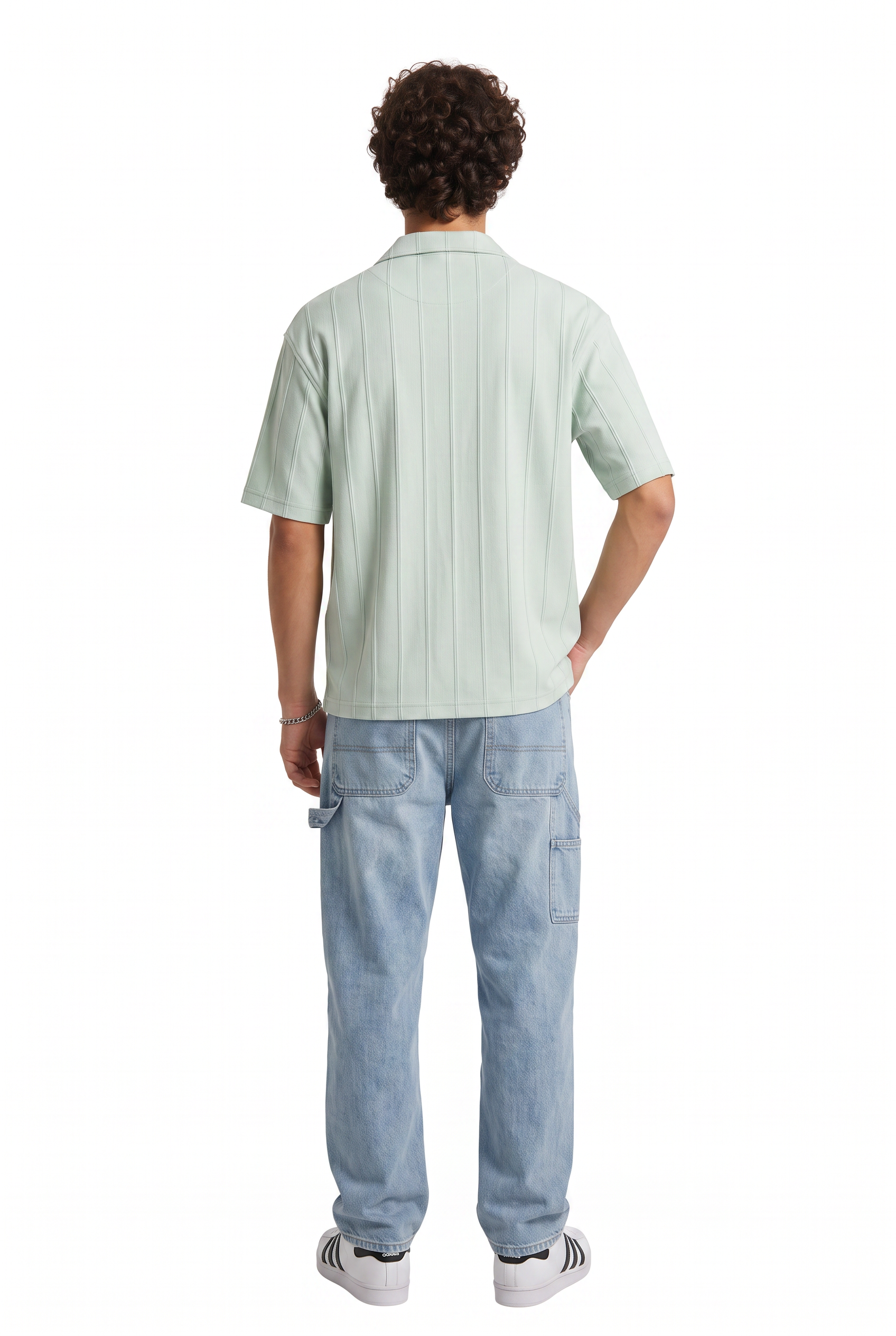 Olive Chest Pocket Casual Shirt