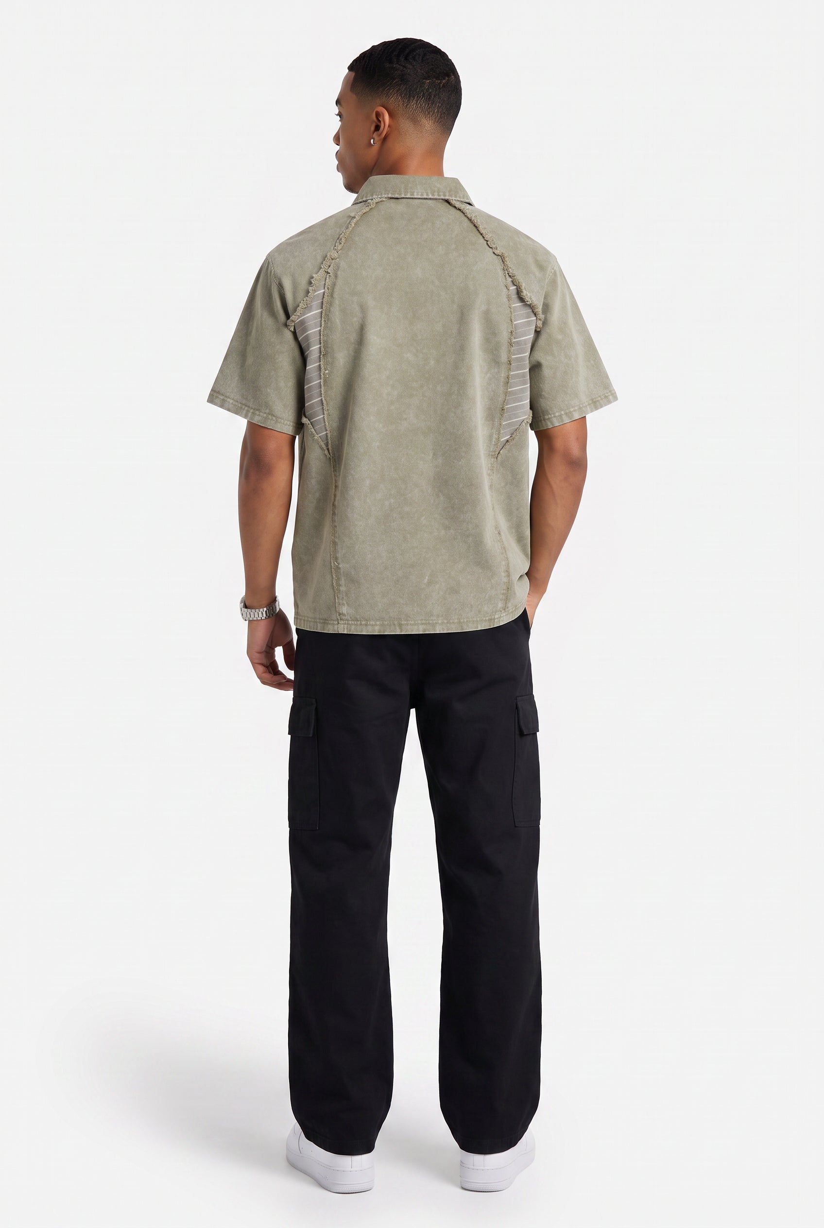Grey Oversized Crew Neck Tee