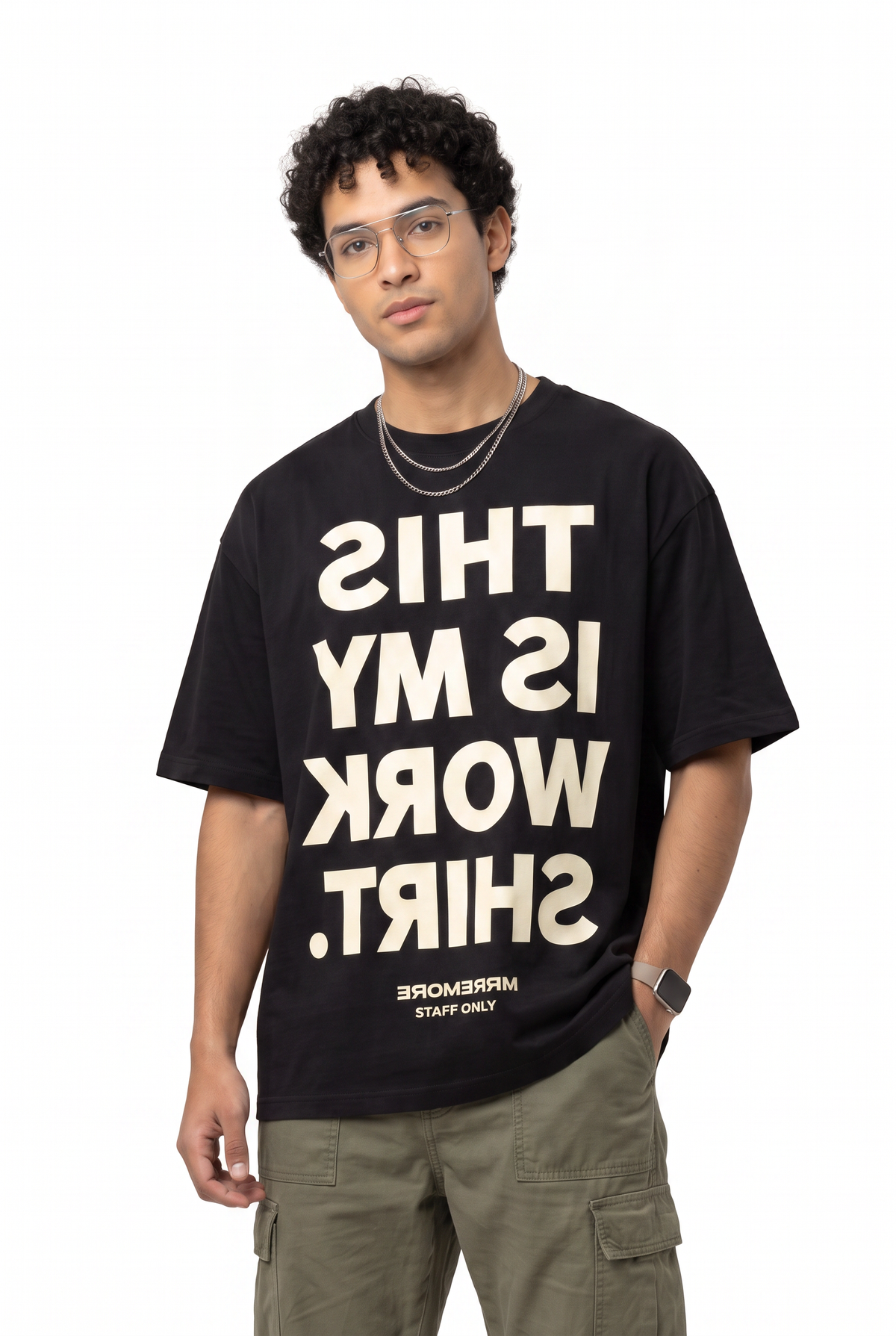 Oversized Black Graphic T-Shirt