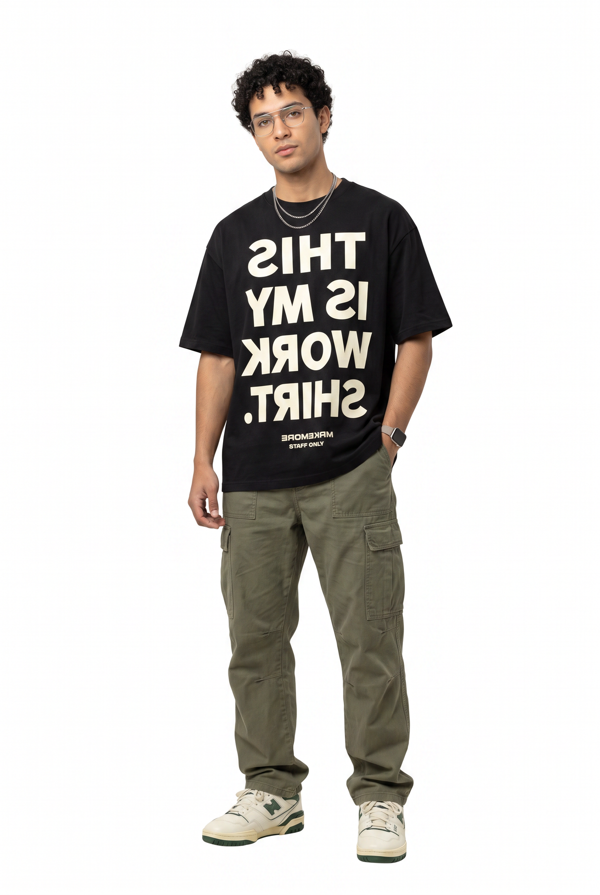 Oversized Black Graphic T-Shirt