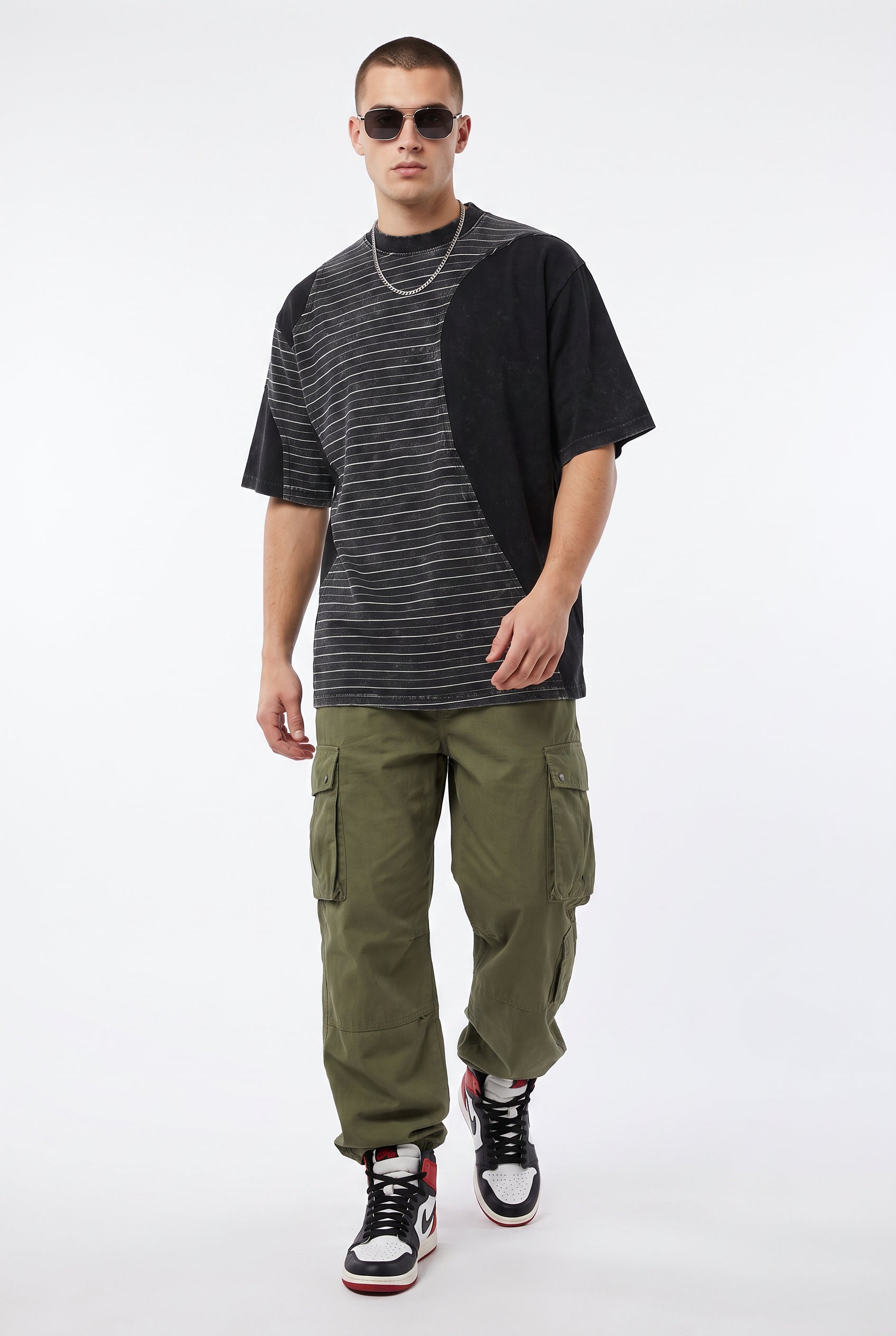 Black Oversized Drop Shoulder Tee