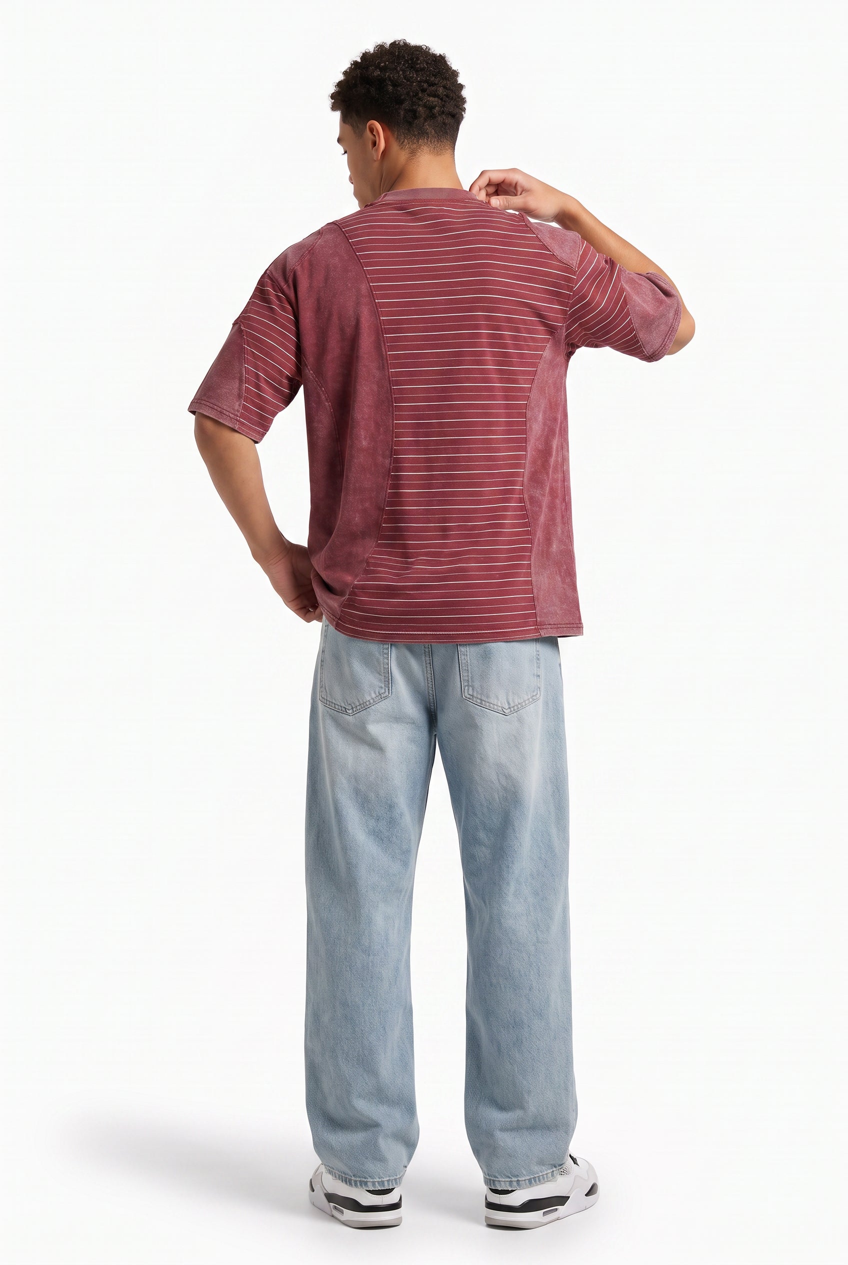 Red Round Neck Essential Tee