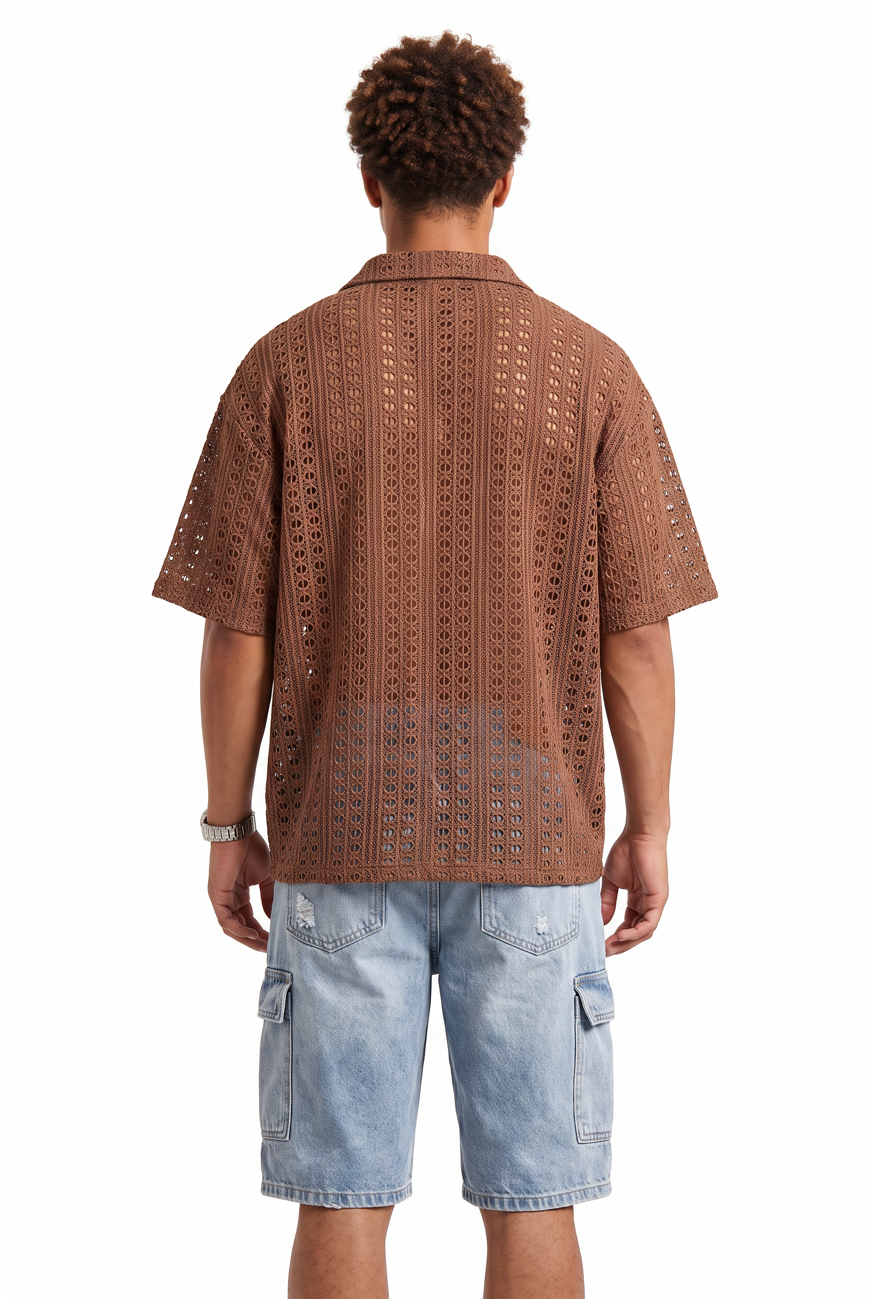 Brown Chest Pocket Casual Shirt