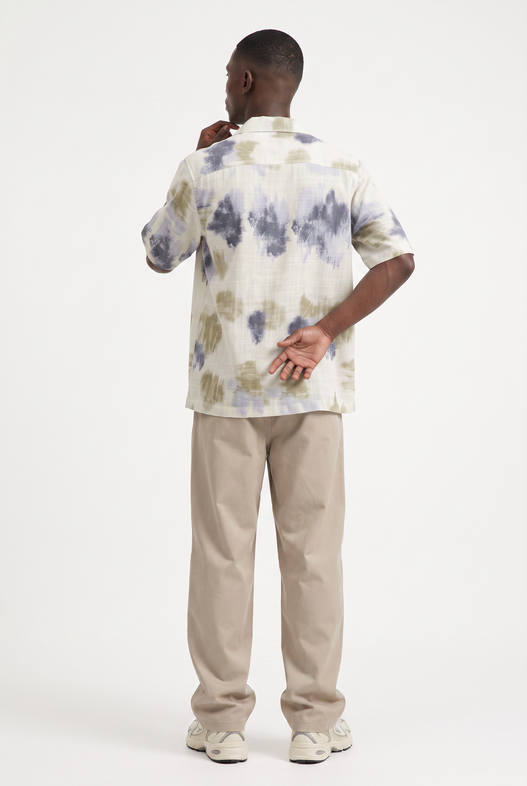 Cream Chest Pocket Casual Shirt