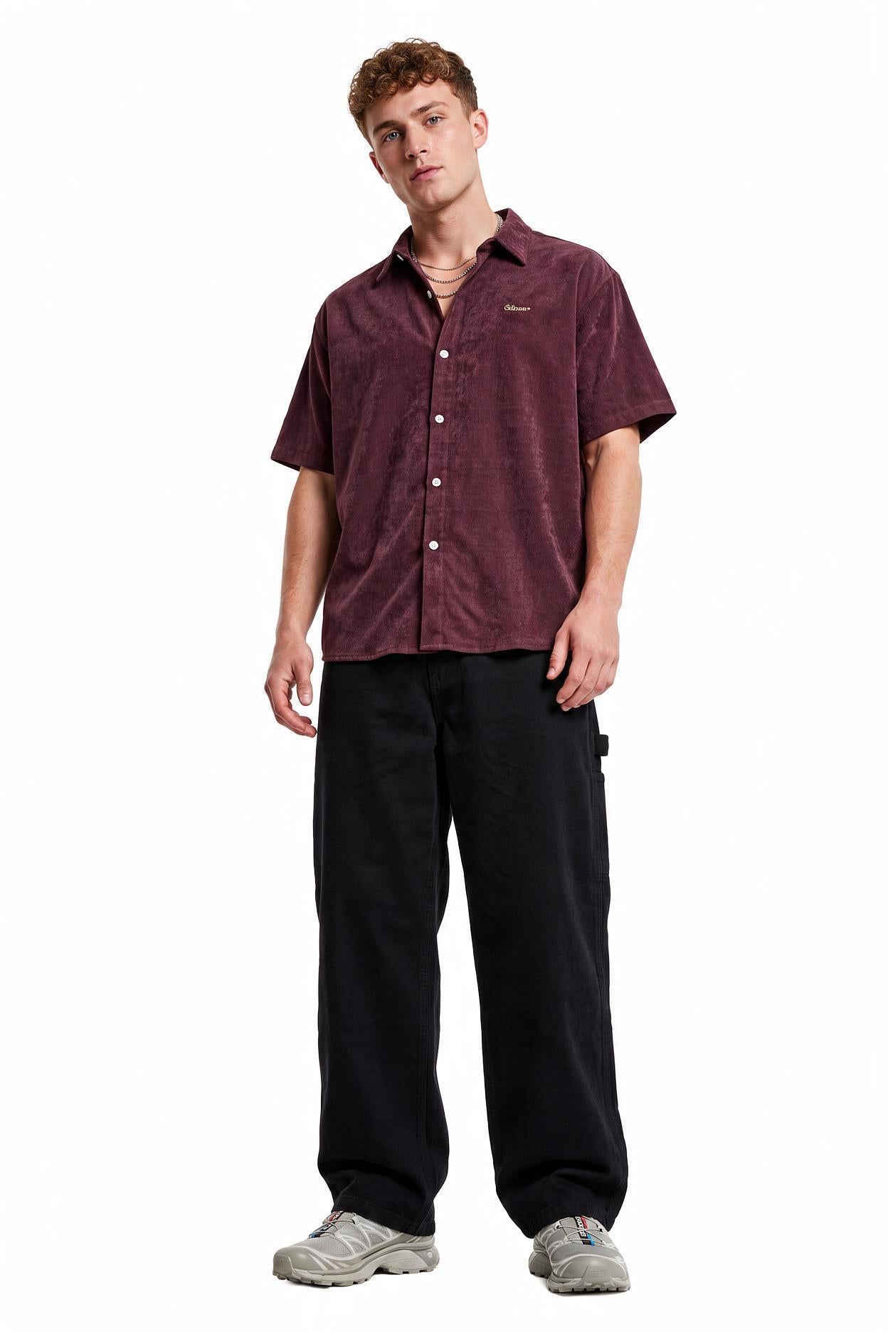 Wine Chest Pocket Casual Shirt