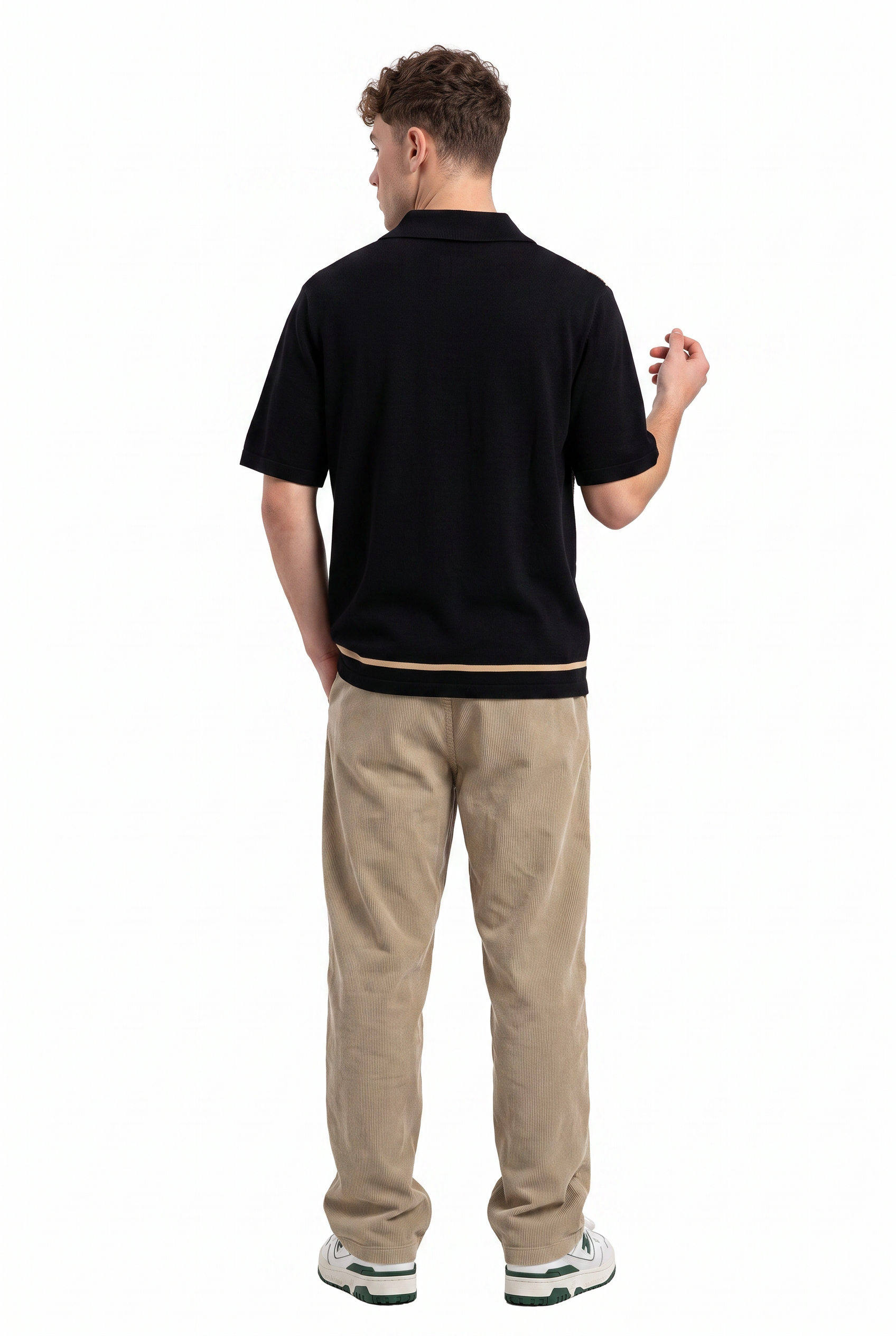 Black Chest Pocket Casual Shirt