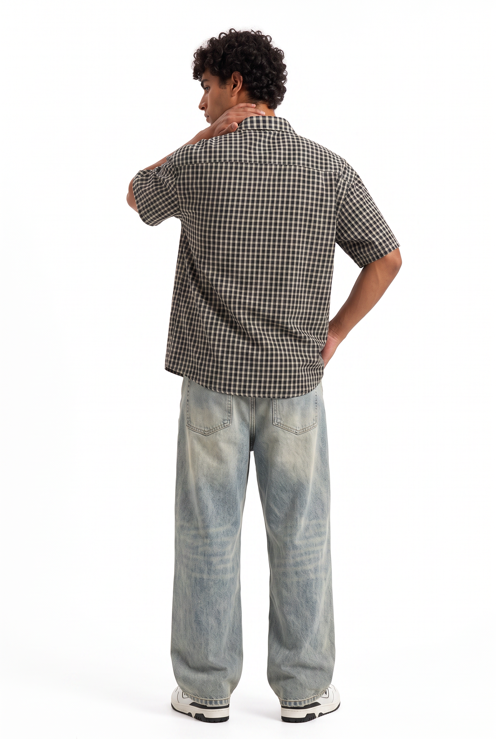 Black Chest Pocket Casual Shirt