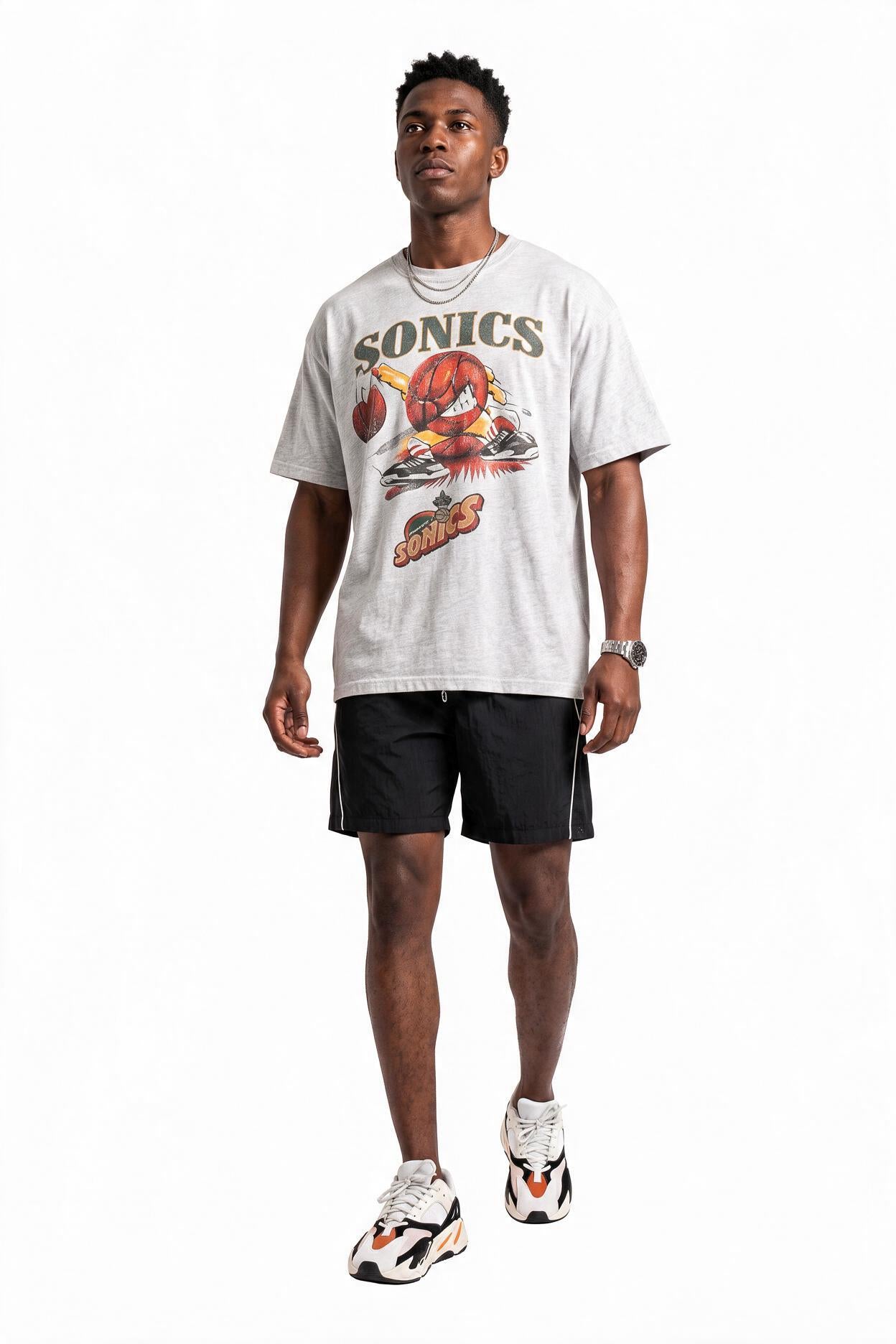 Black Drawstring Regular Shorts