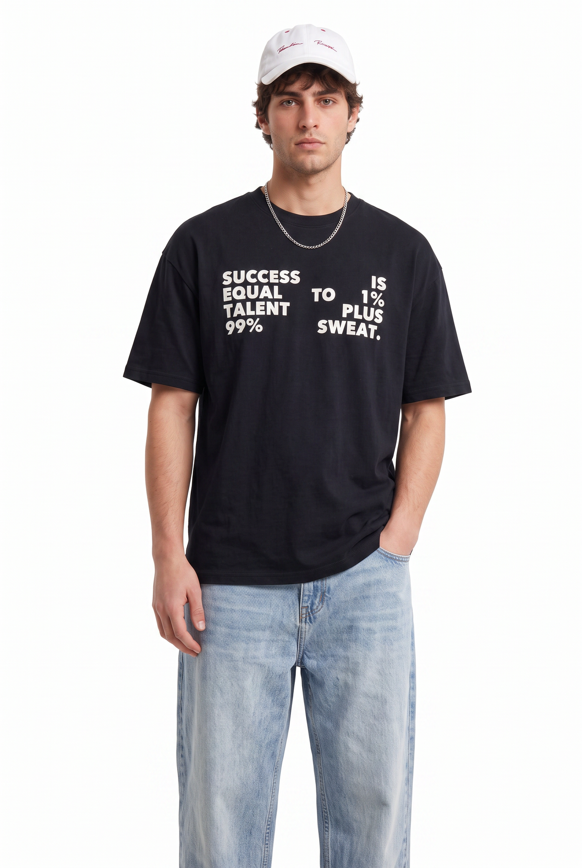 Oversized Black Graphic T-Shirt