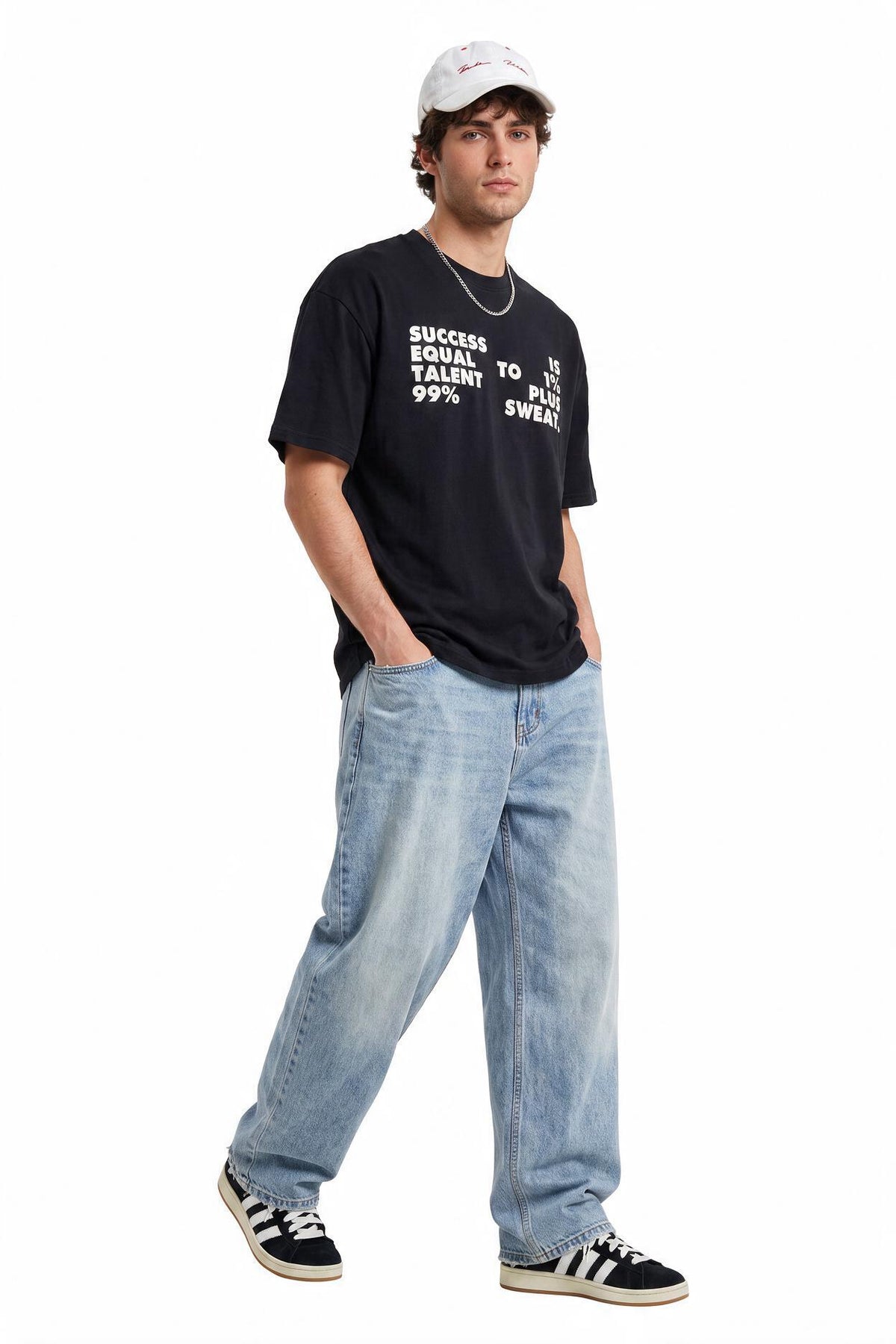 Oversized Black Graphic T-Shirt