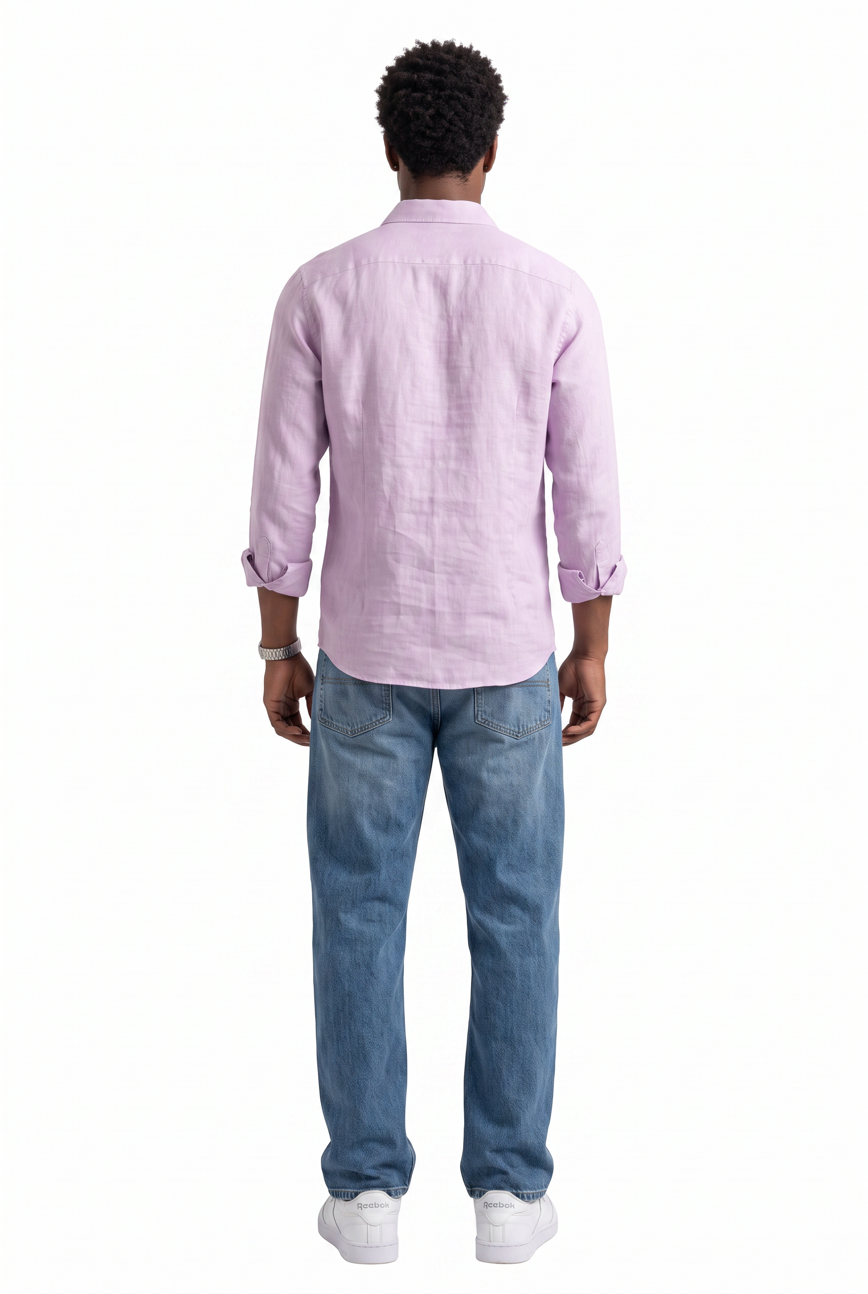 Purple Chest Pocket Casual Shirt