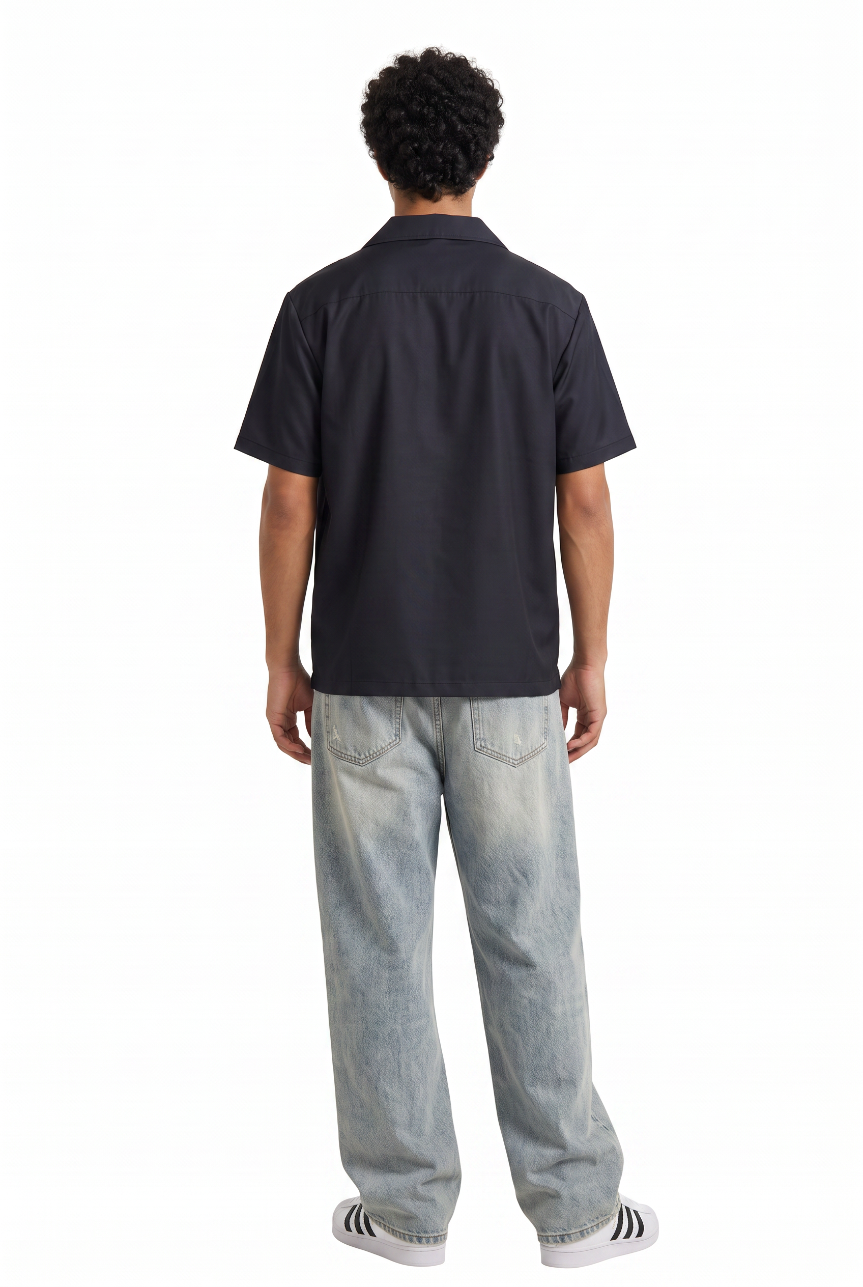 Black Chest Pocket Casual Shirt