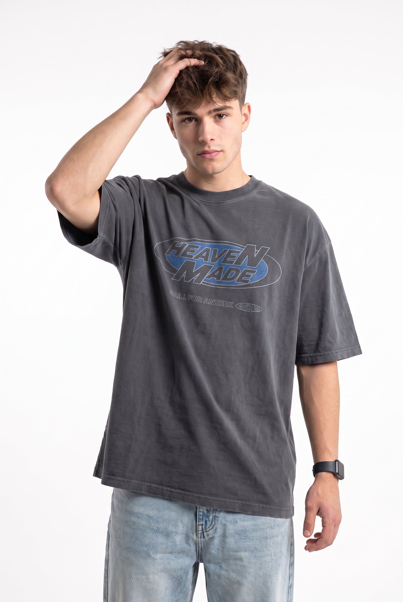 Steel Blue Chest Pocket Tee
