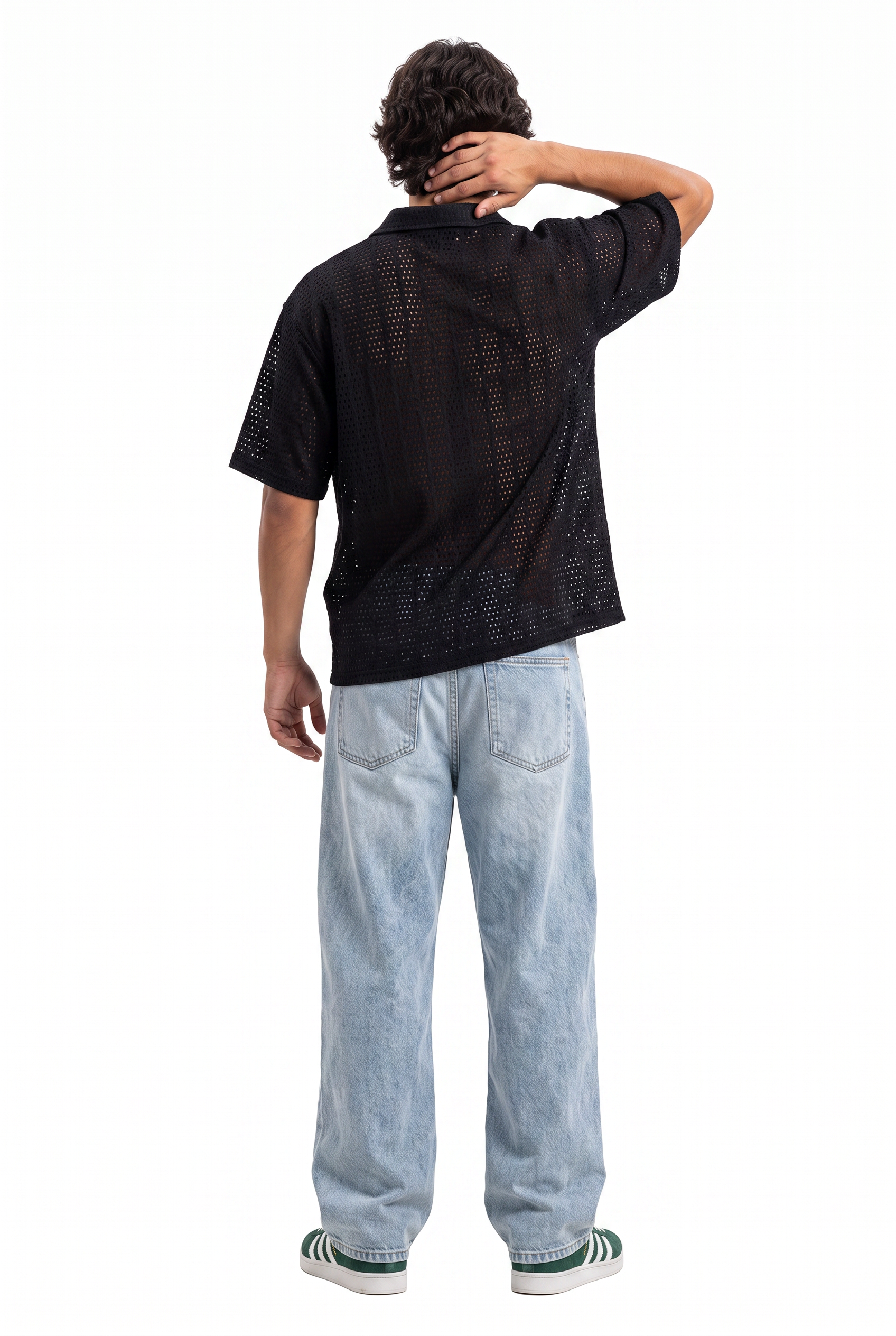 Black Chest Pocket Casual Shirt