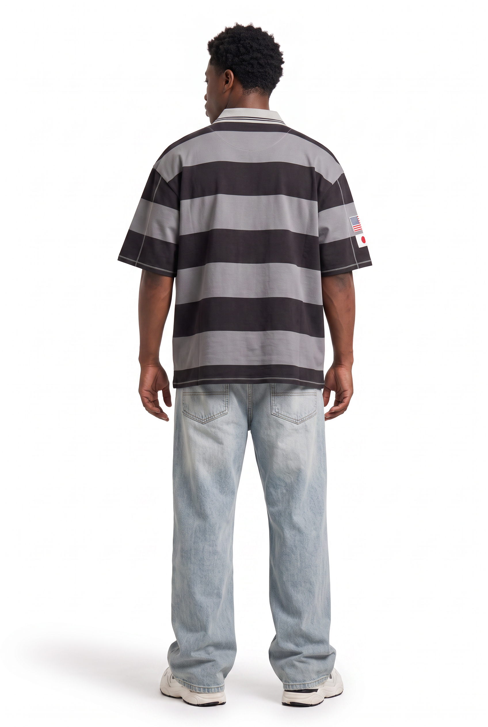 Grey Drop Shoulder Oversized Tee