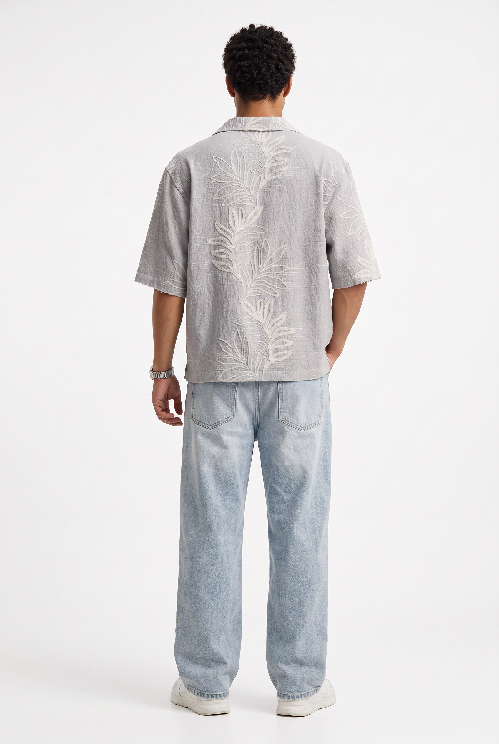 Olive Chest Pocket Casual Shirt