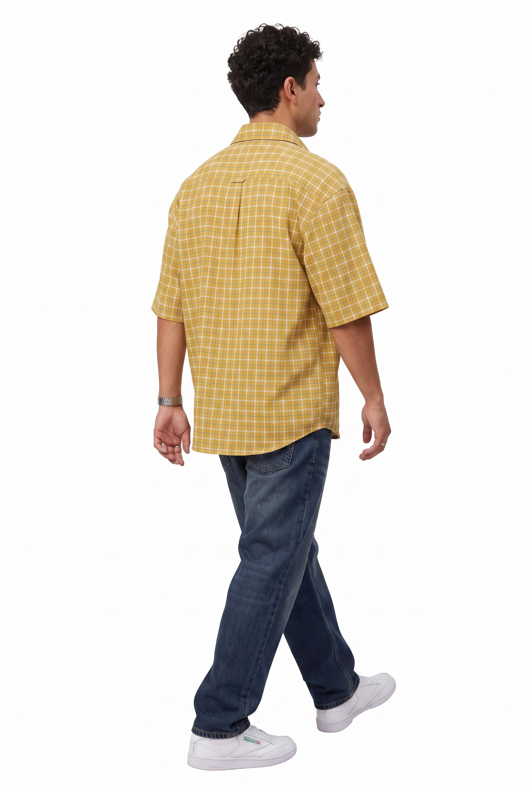 Yellow Chest Pocket Casual Shirt