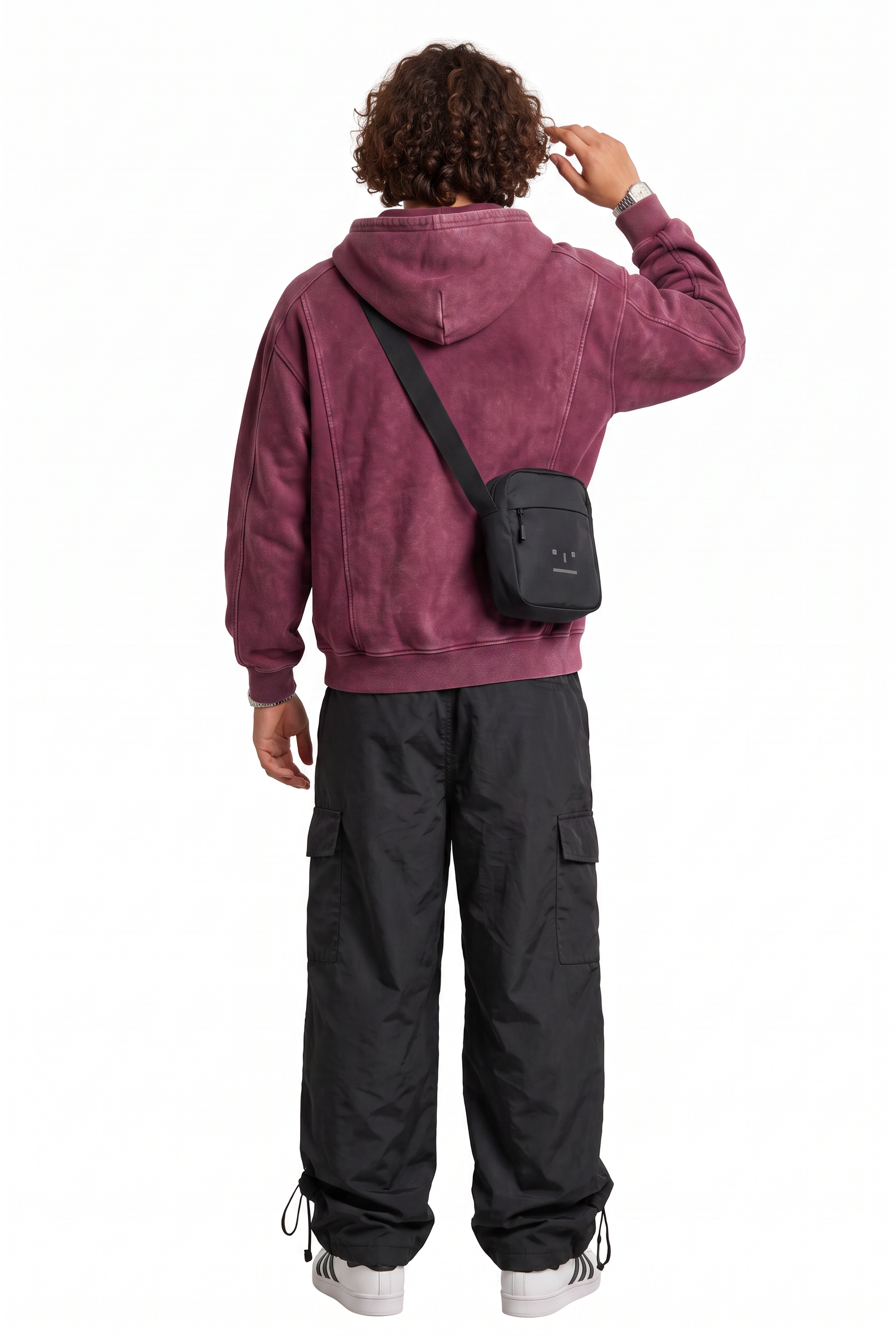 Pink Oversized Drawstring Hoodie