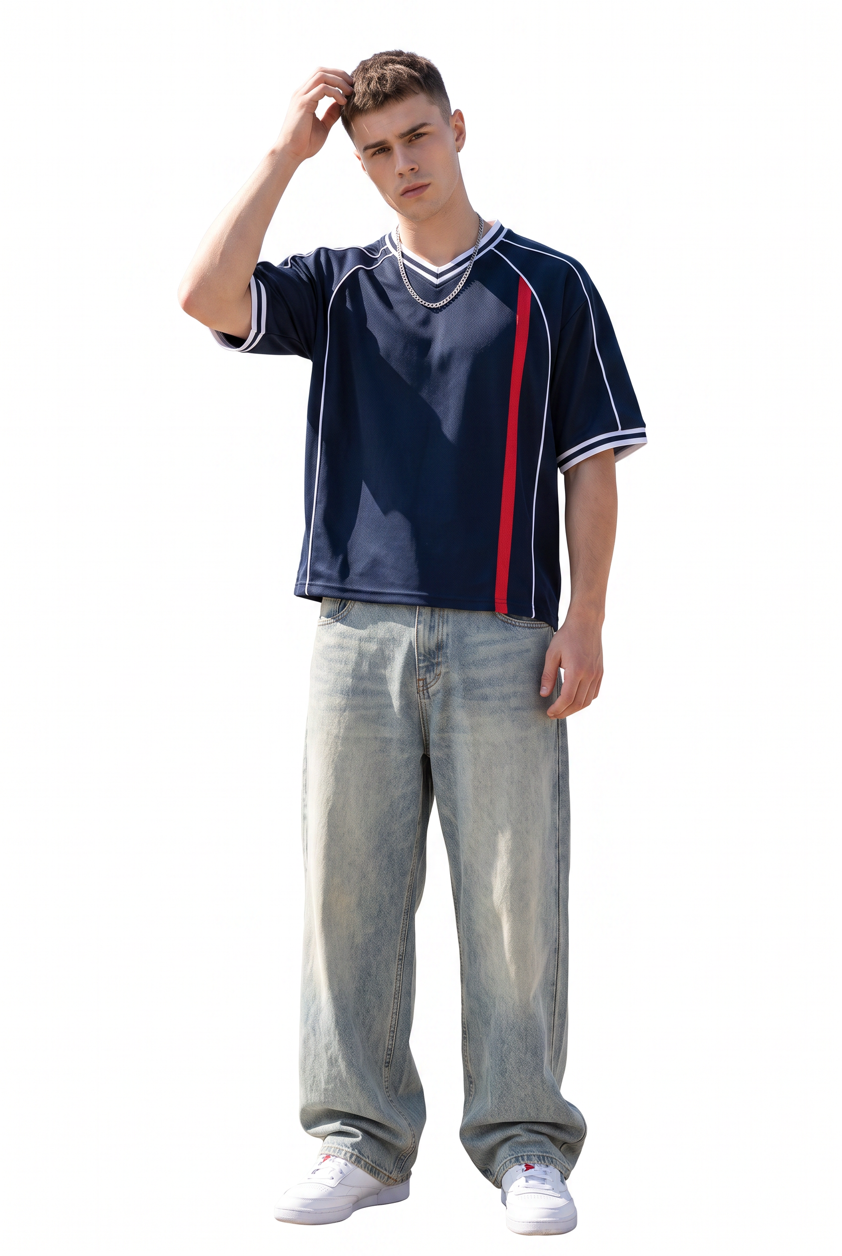 Steel Blue Chest Pocket T-Shirt
