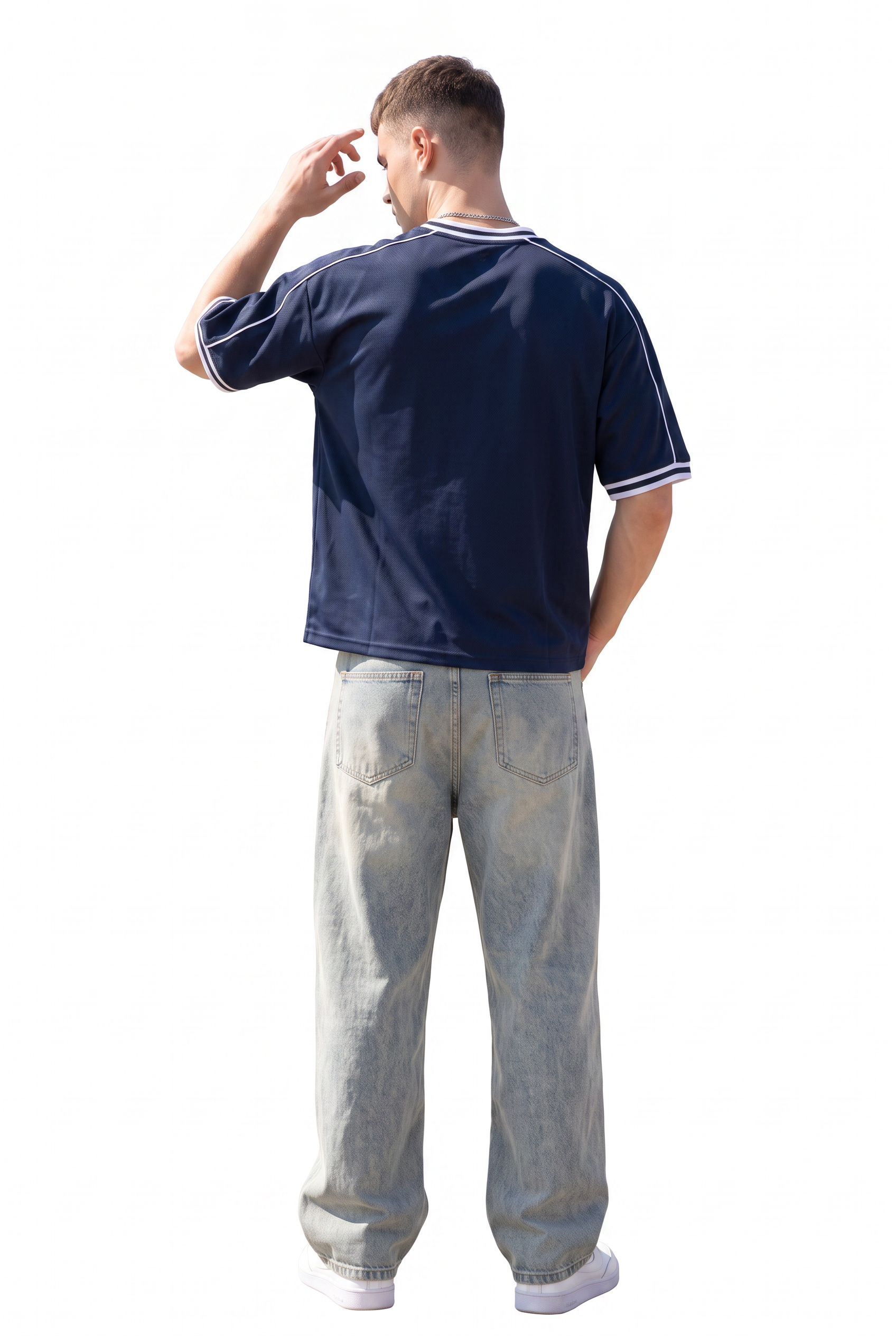 Steel Blue Chest Pocket T-Shirt