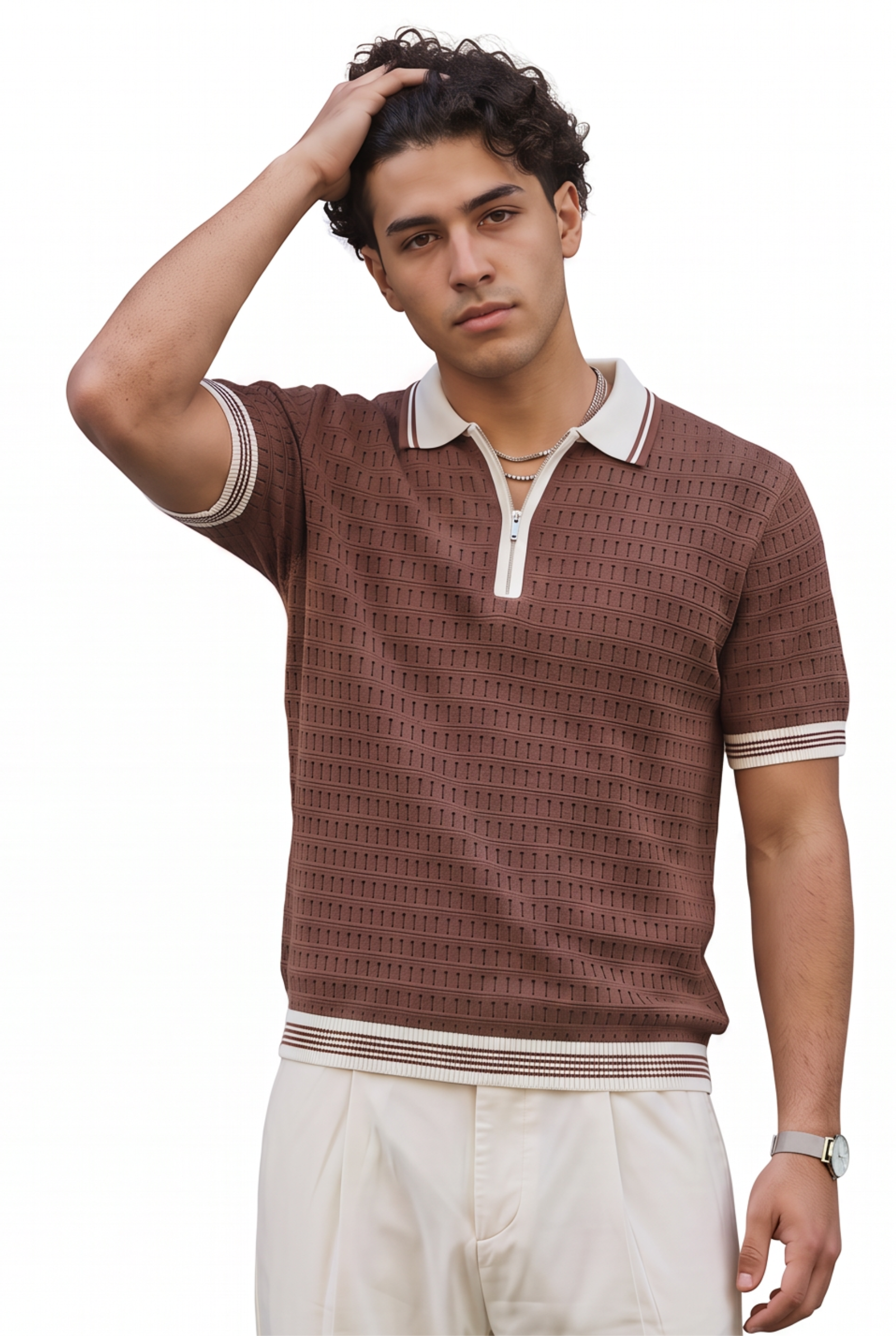 Maroon Round Neck T-Shirt