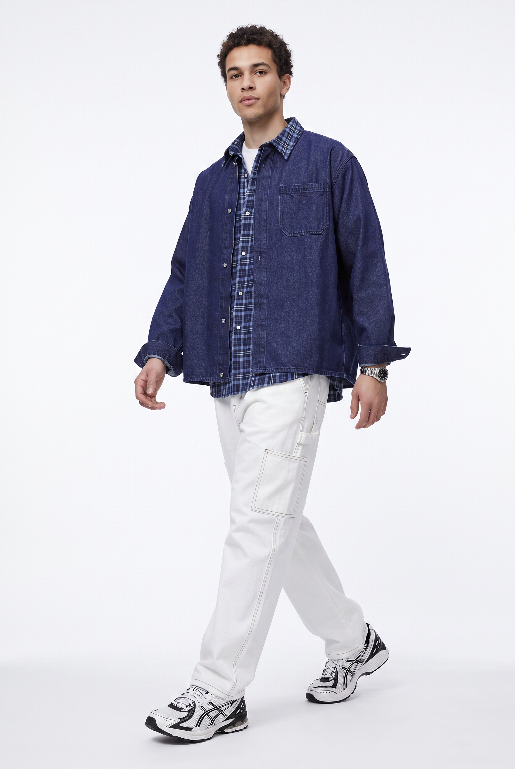 Sky Blue Chest Pocket Casual Shirt