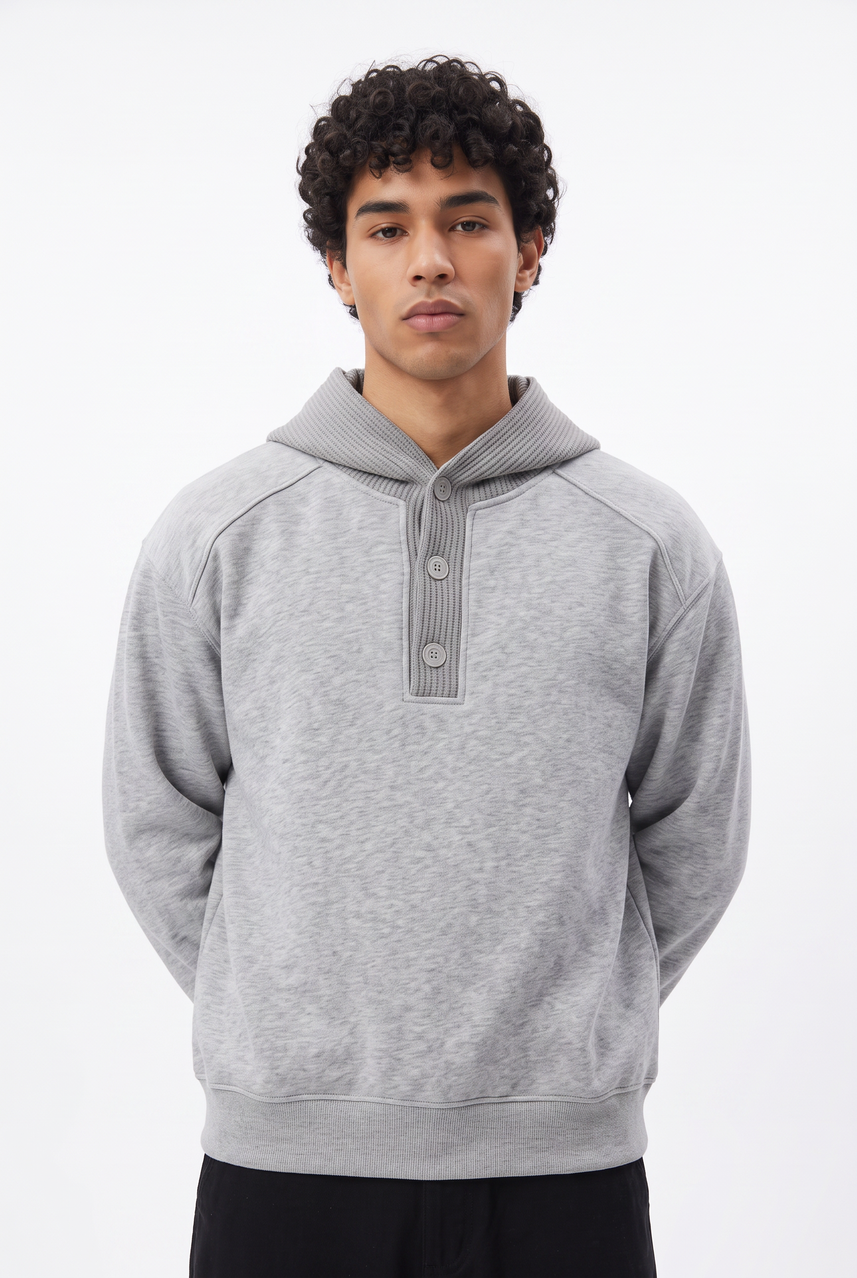 Grey Dropped Shoulder Oversized Sweatshirt