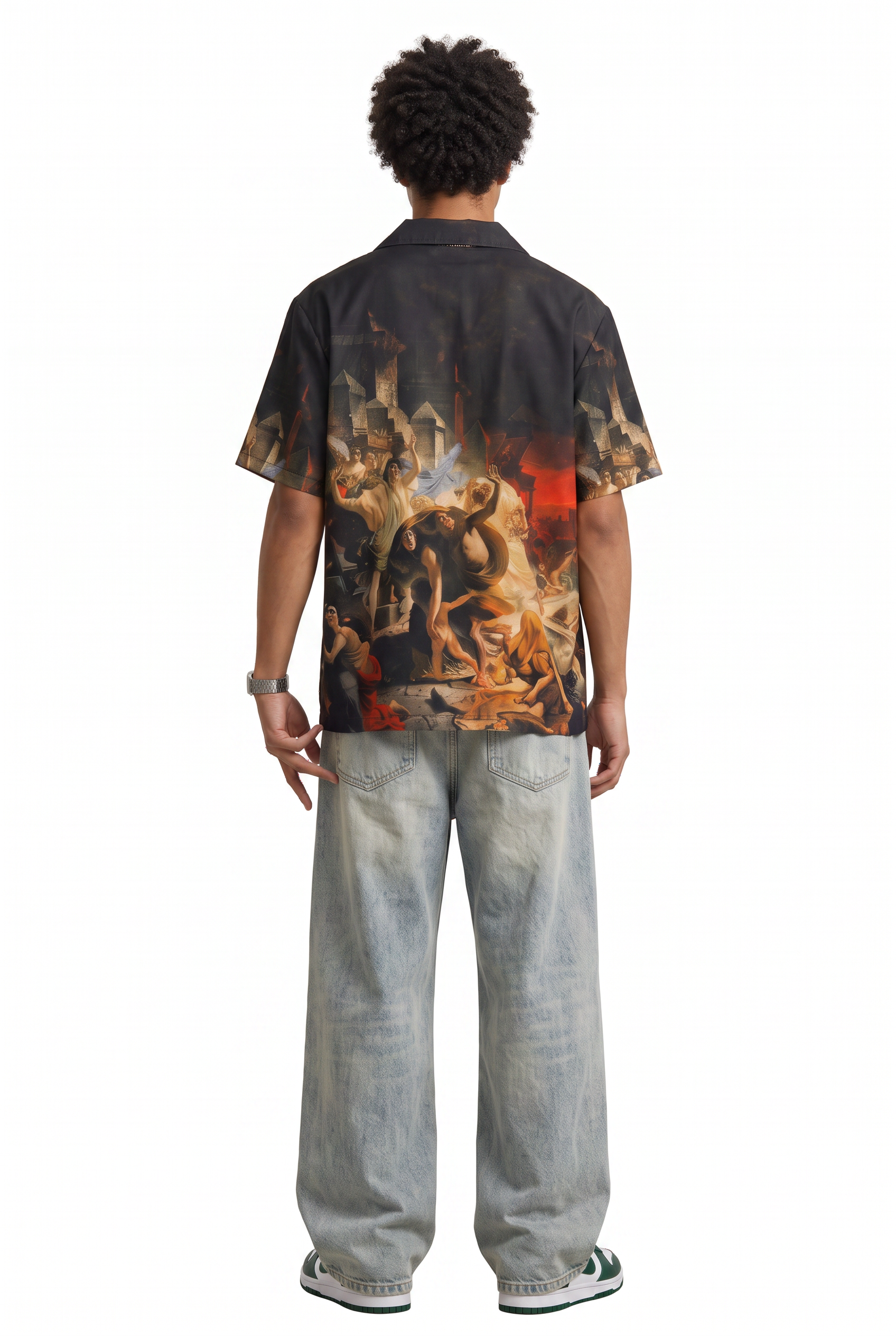 Black Chest Pocket Casual Shirt