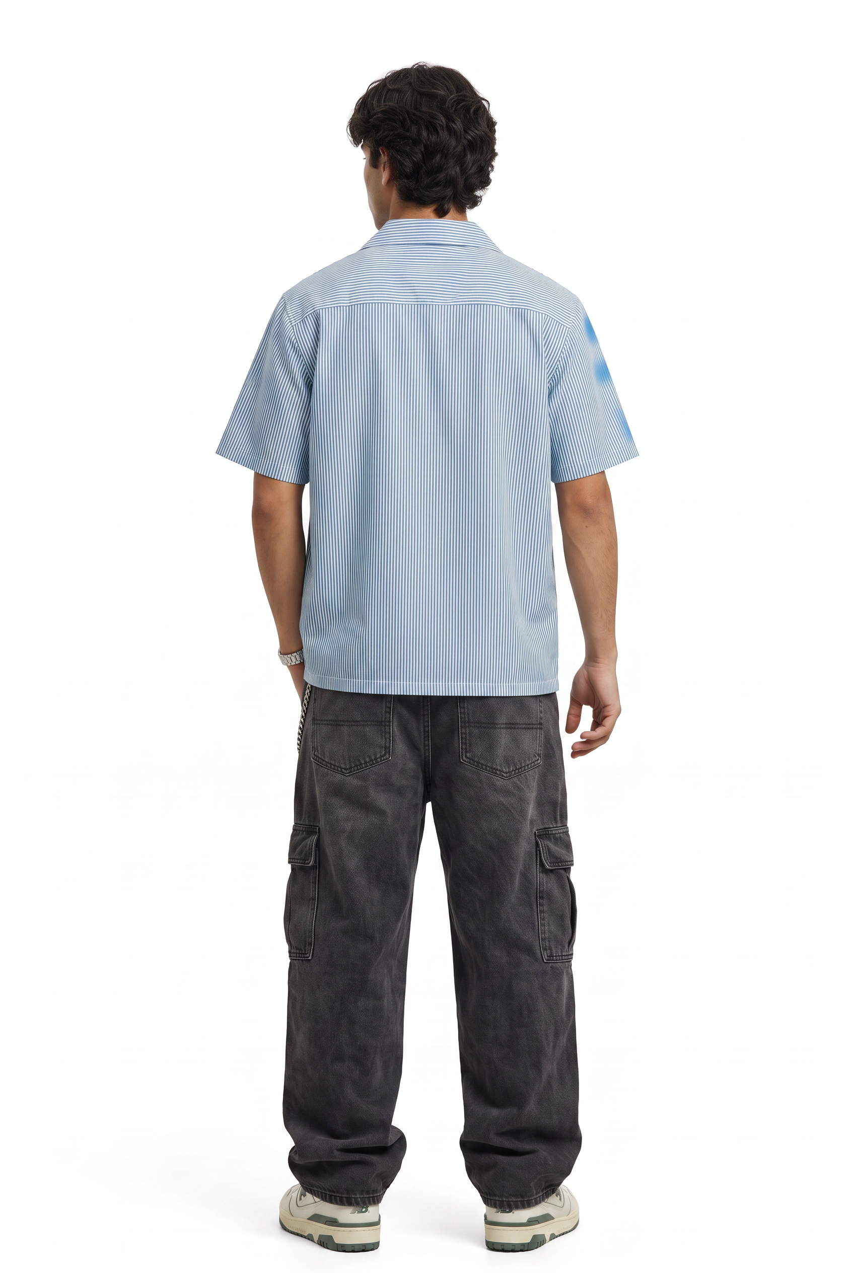 Sky Blue Chest Pocket Casual Shirt