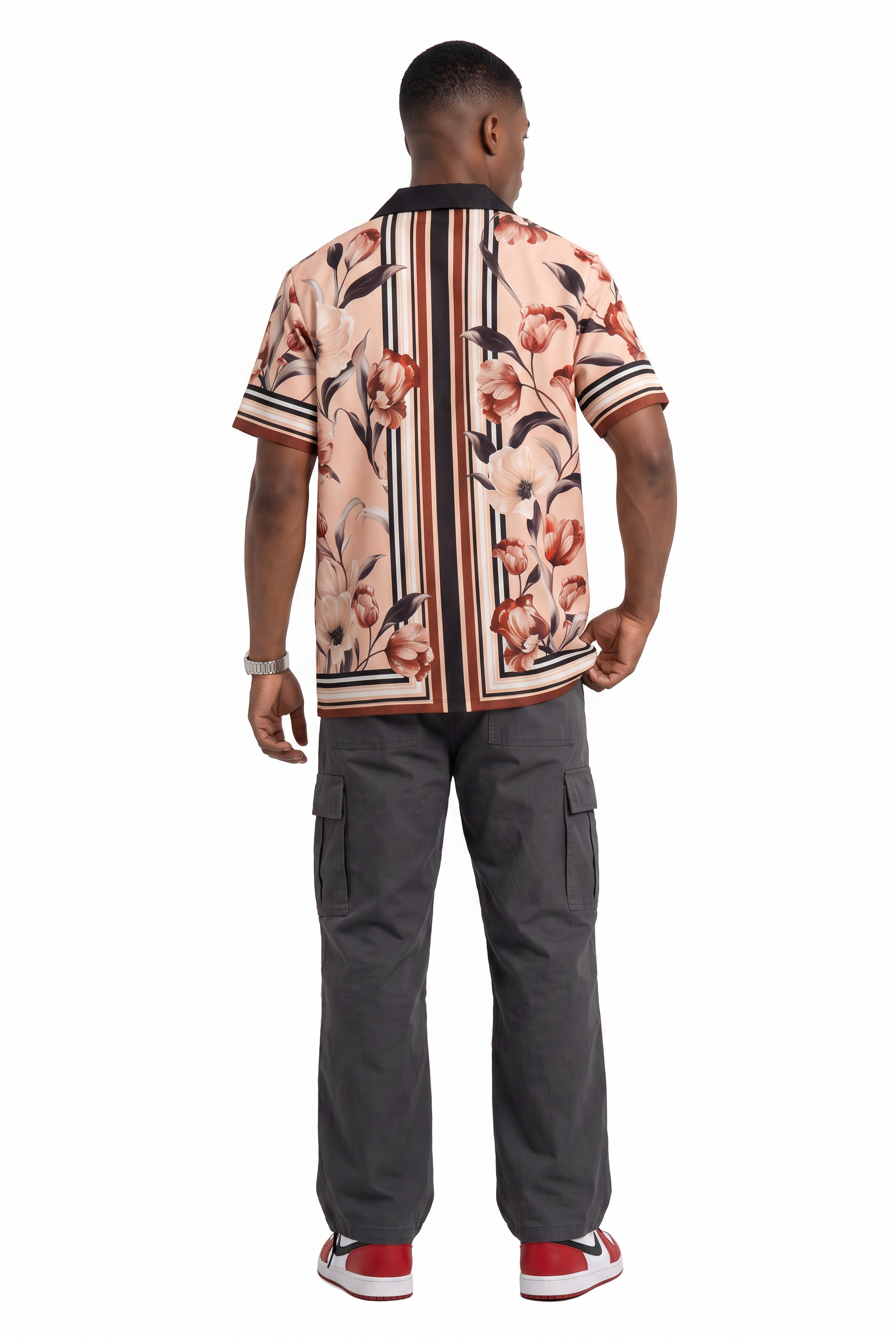 Pink Chest Pocket Casual Shirt