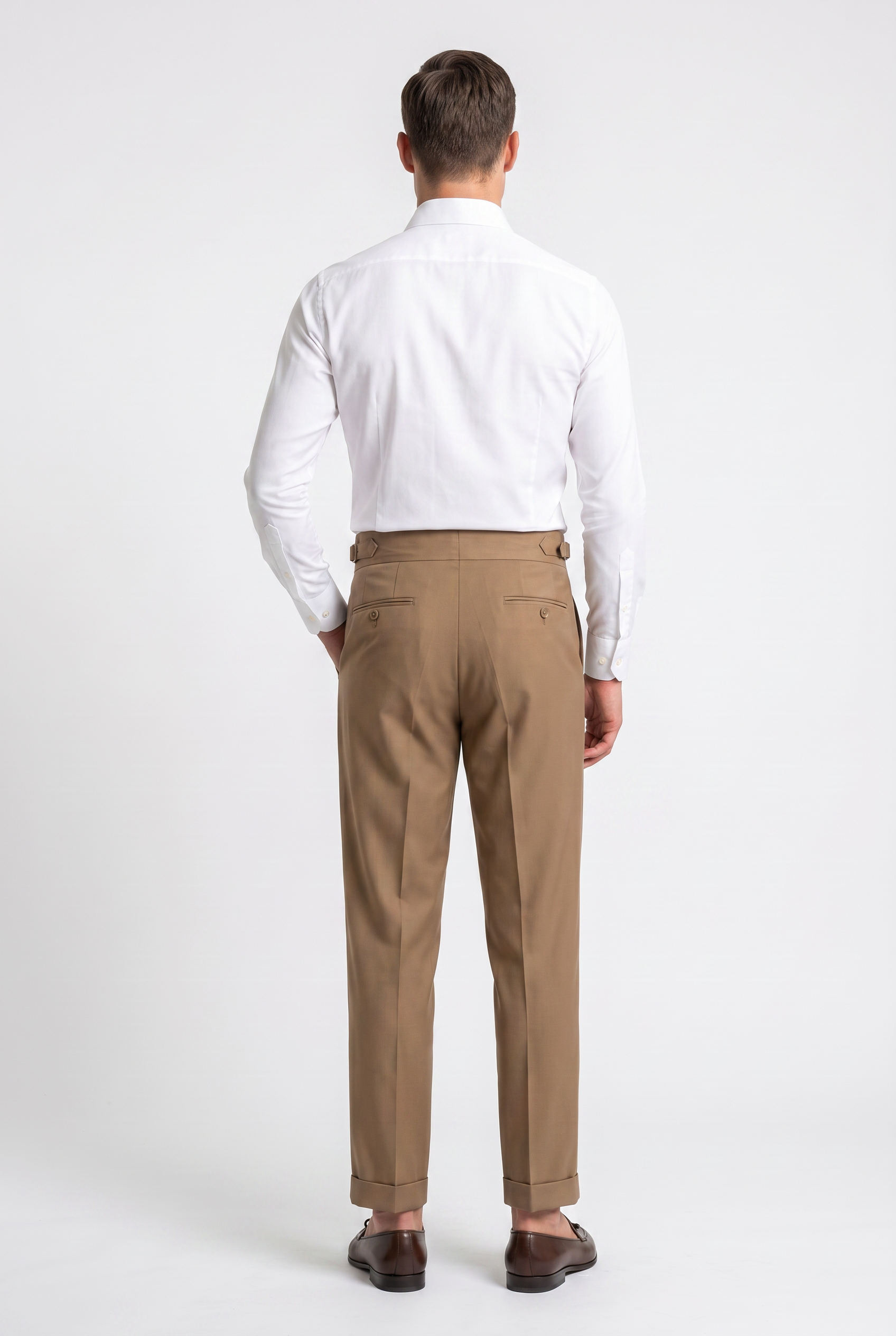 Taupe Slim Formal Trouser