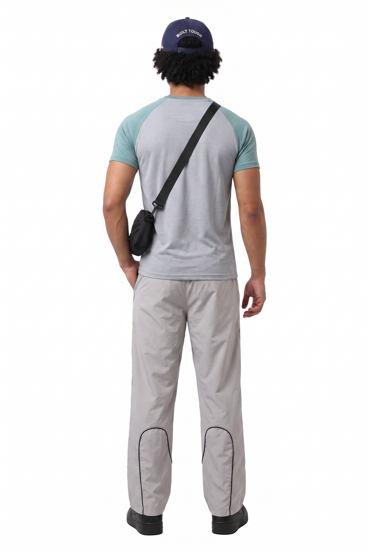Grey Slim Fit Raglan Tee