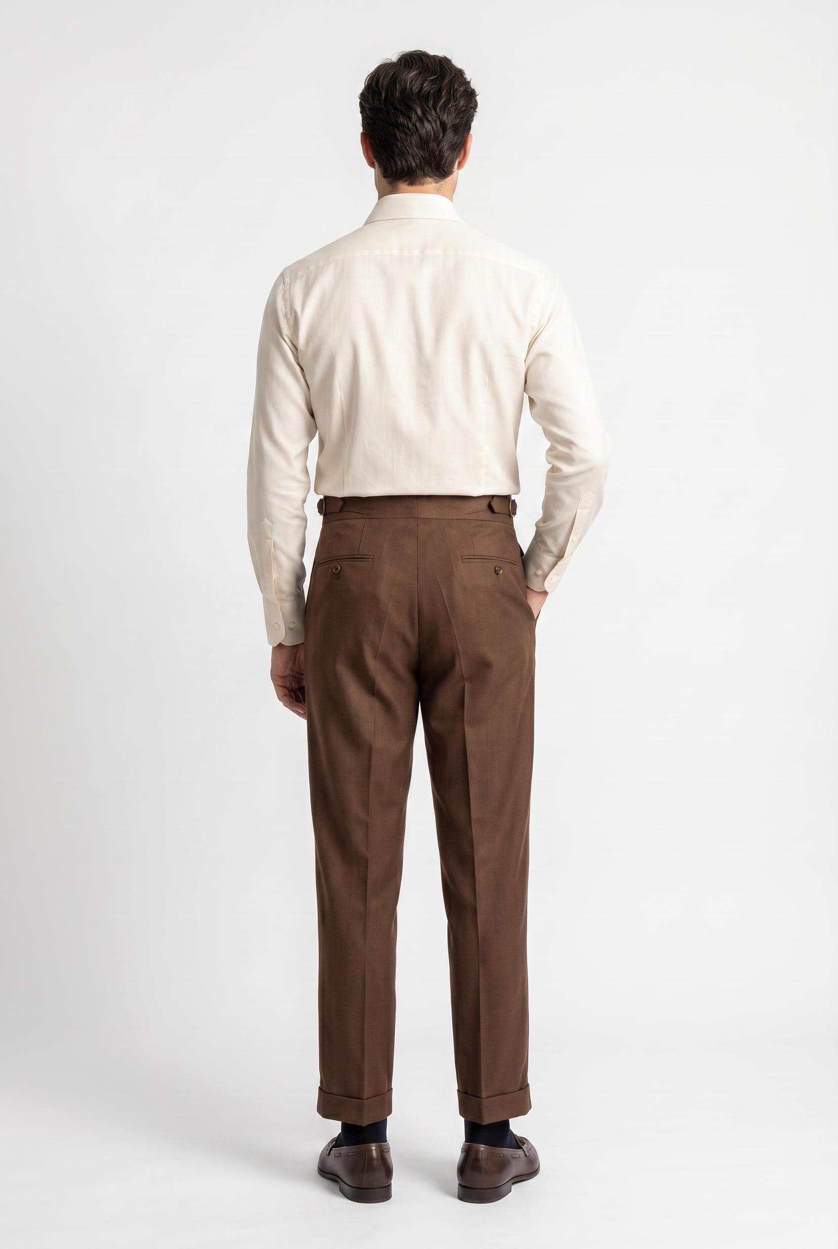 Brown Slim Formal Trouser