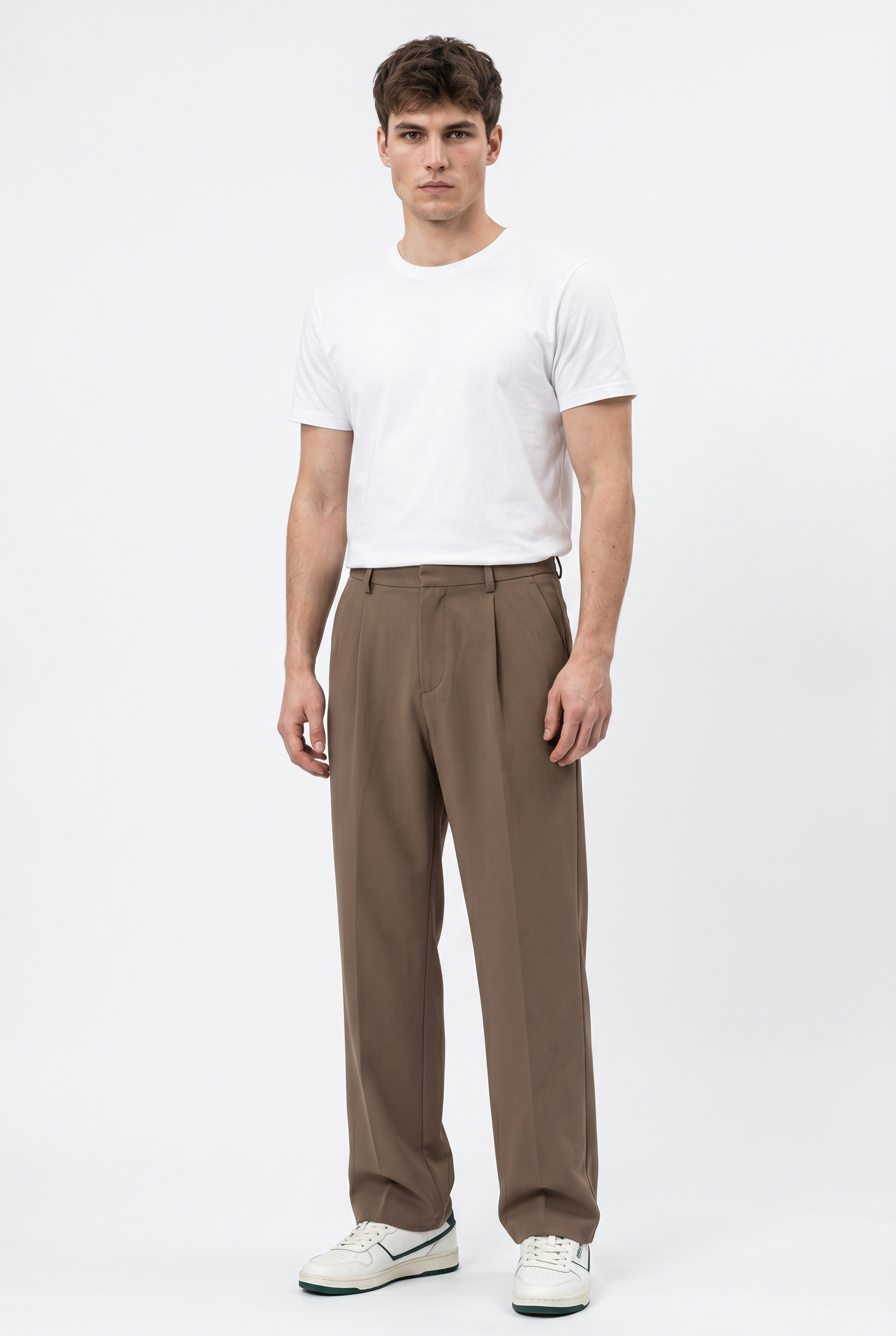 Taupe Slim Formal Trouser