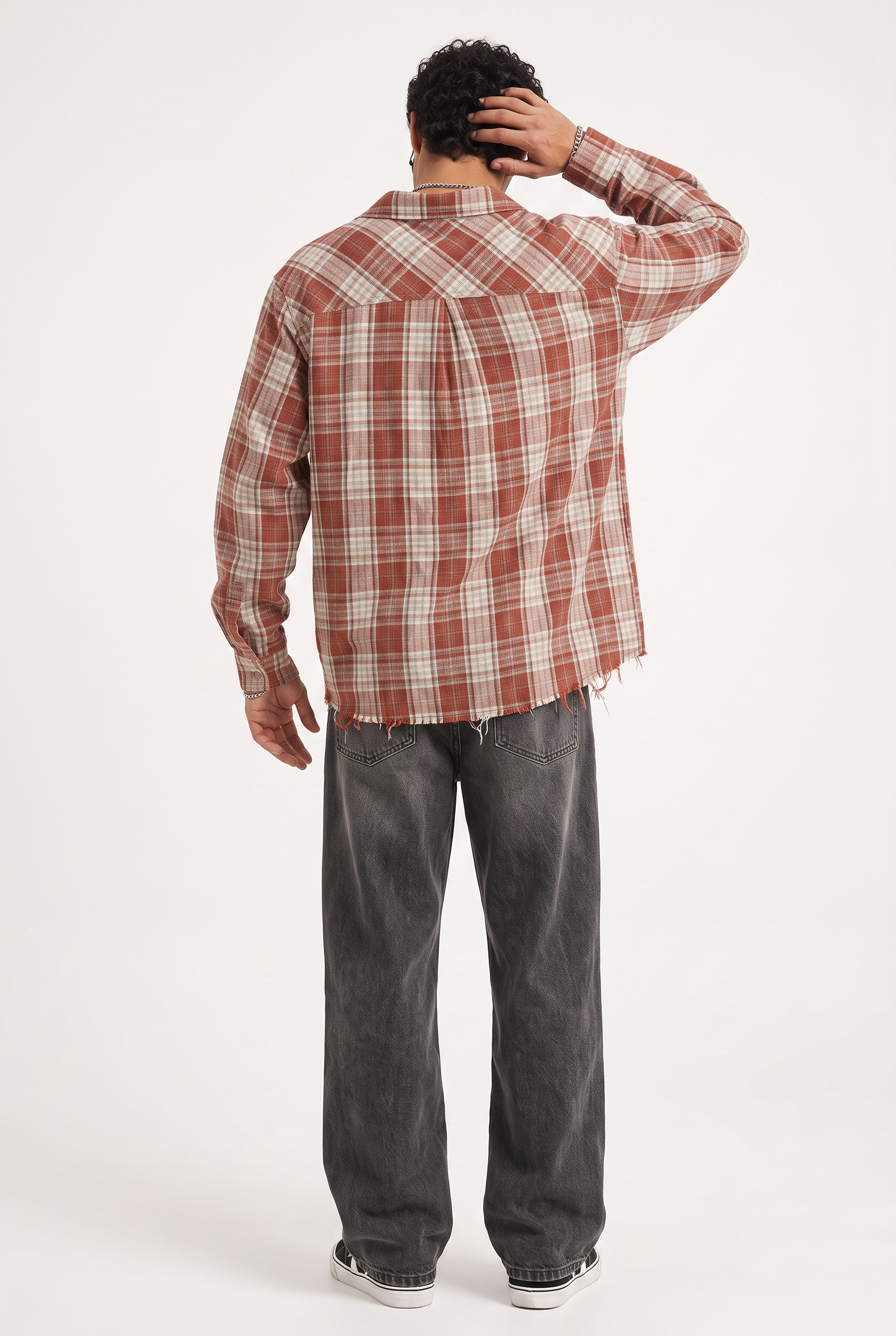 Red Chest Pocket Casual Shirt