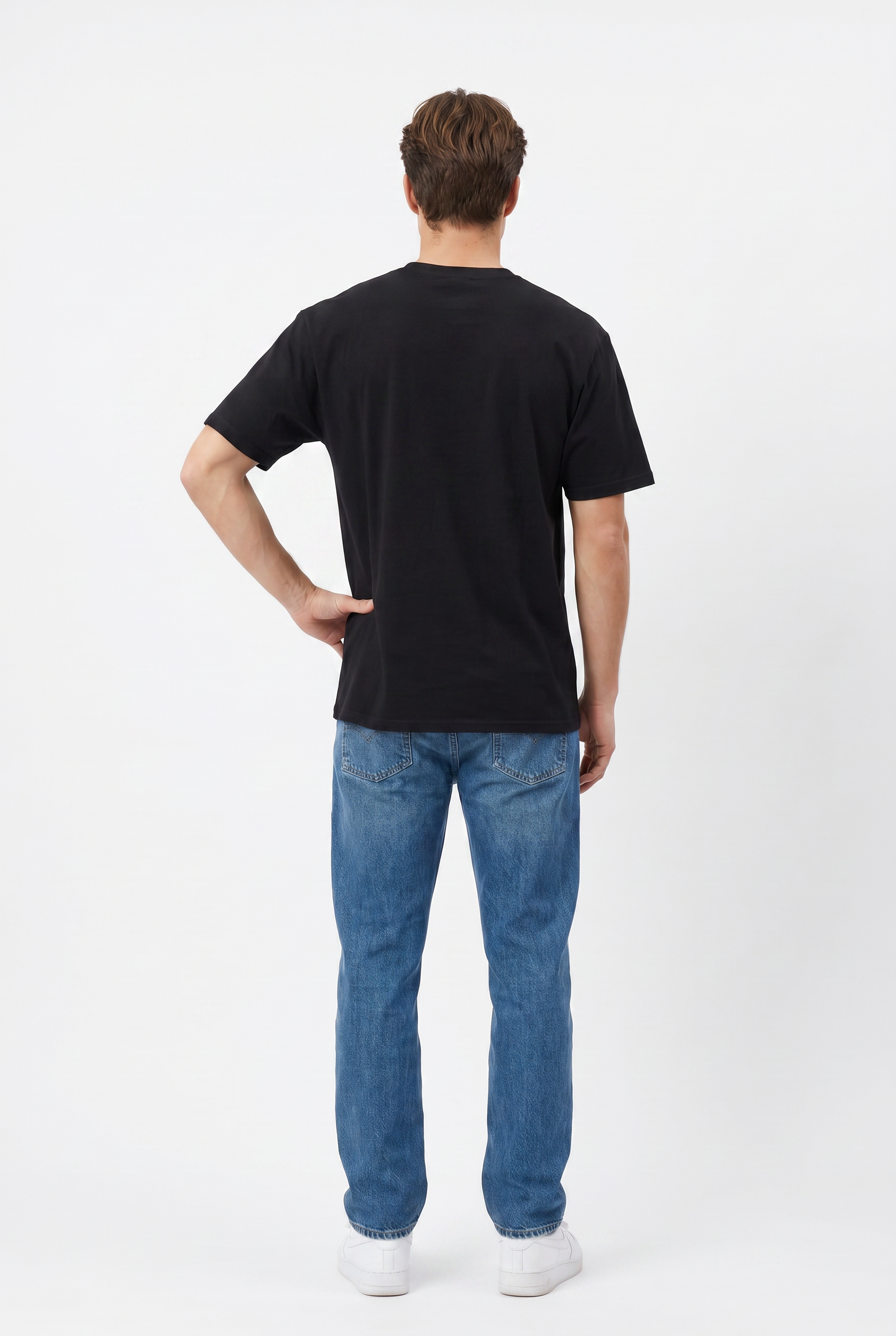 Black Relaxed Graphic Tee