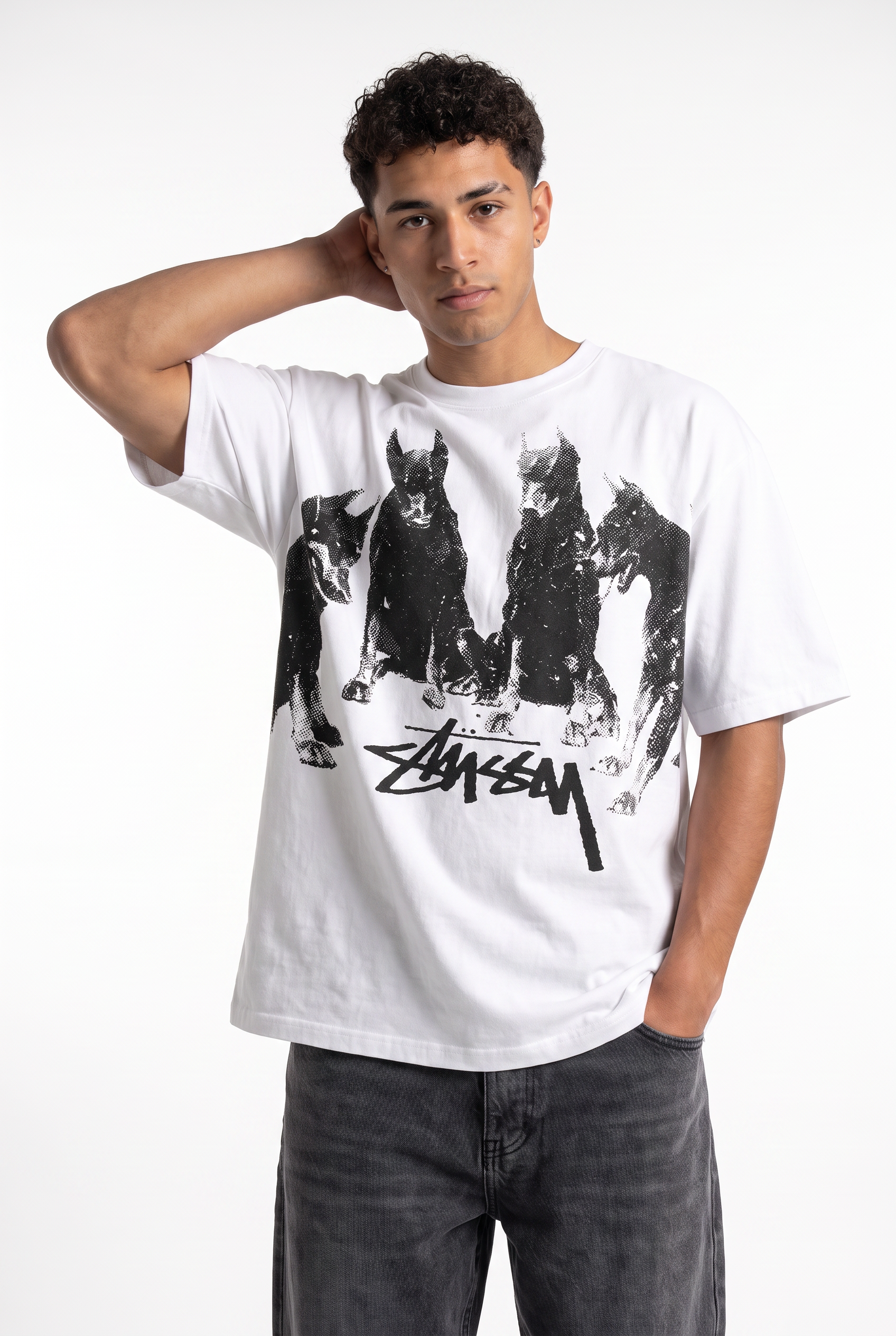 White Crew Neck Essential Tee