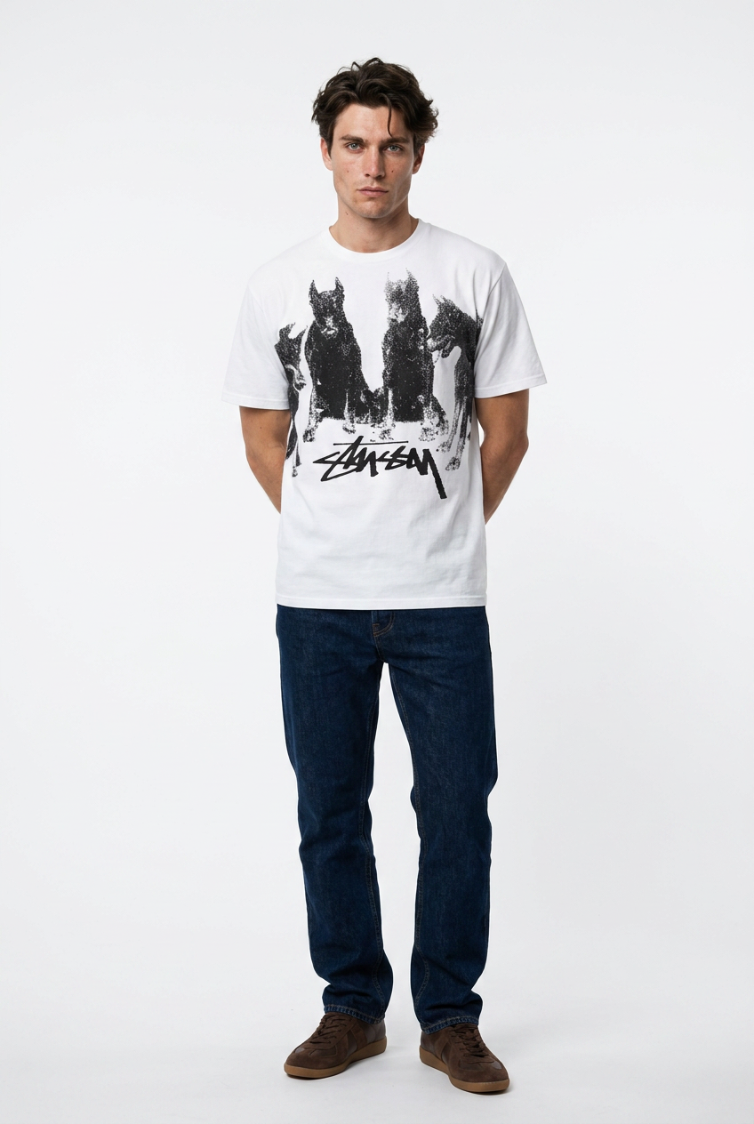 White Clean Crew Oversized Tee