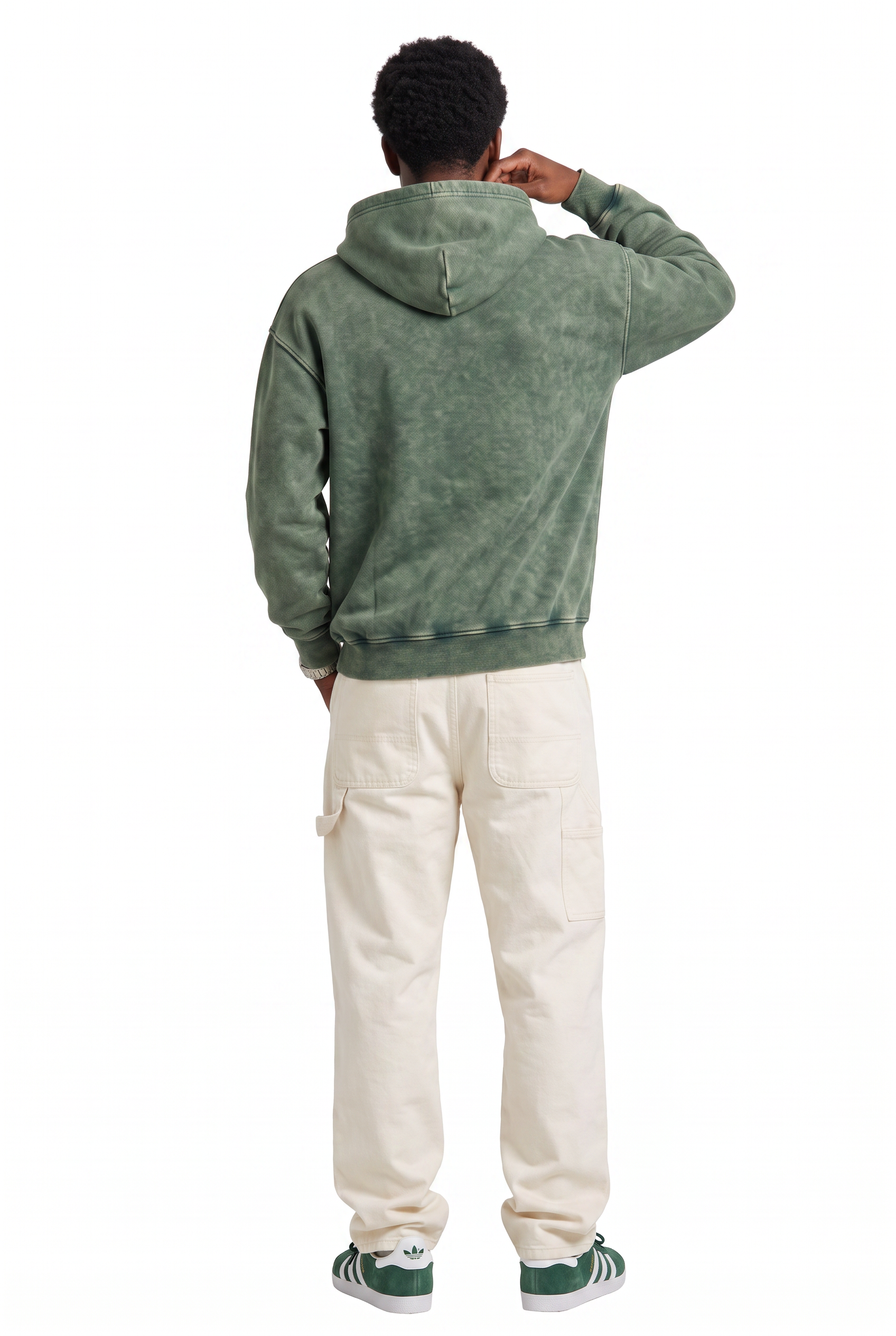 Olive Oversized Drawstring Hoodie
