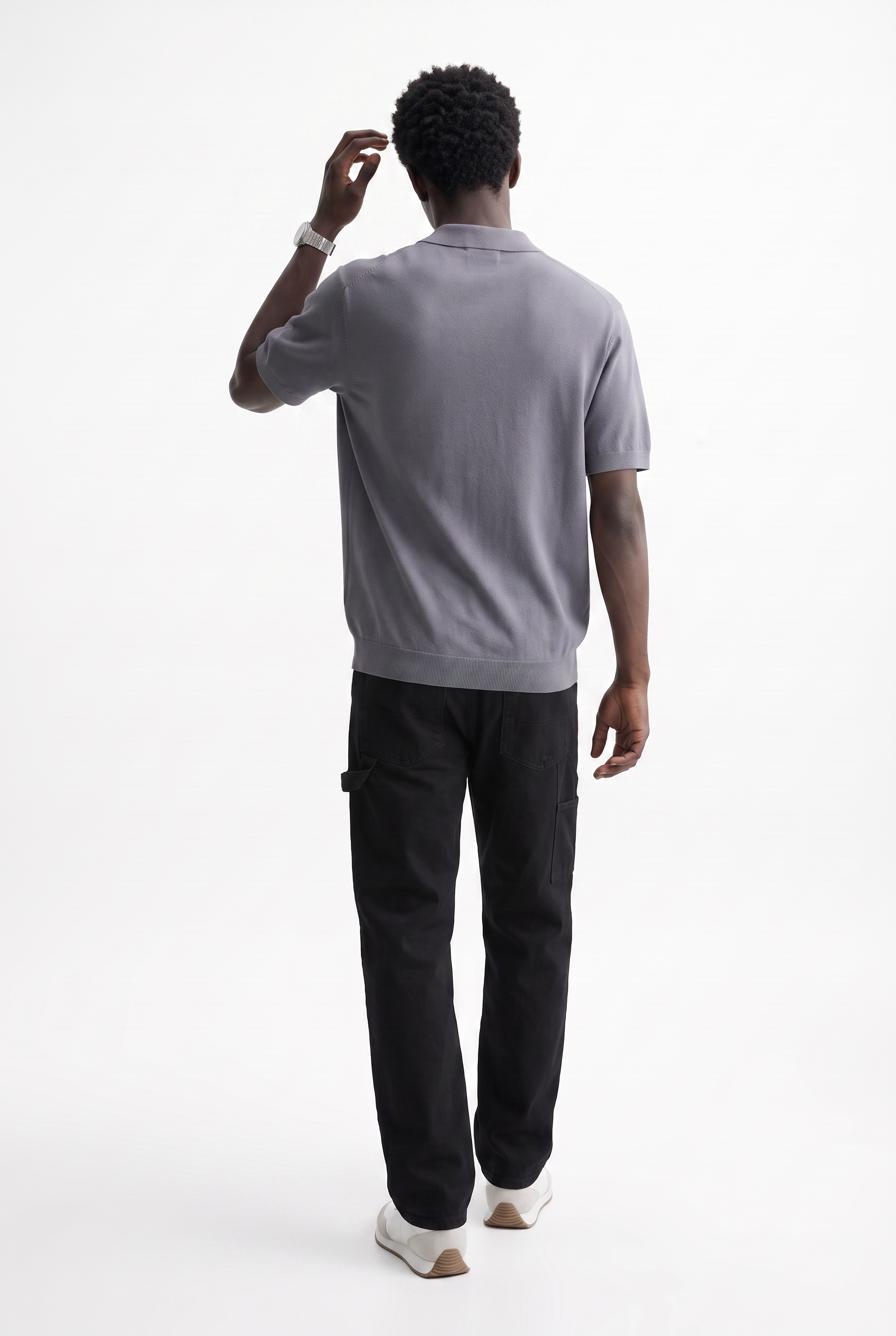 Grey Crew Neck Essential Tee