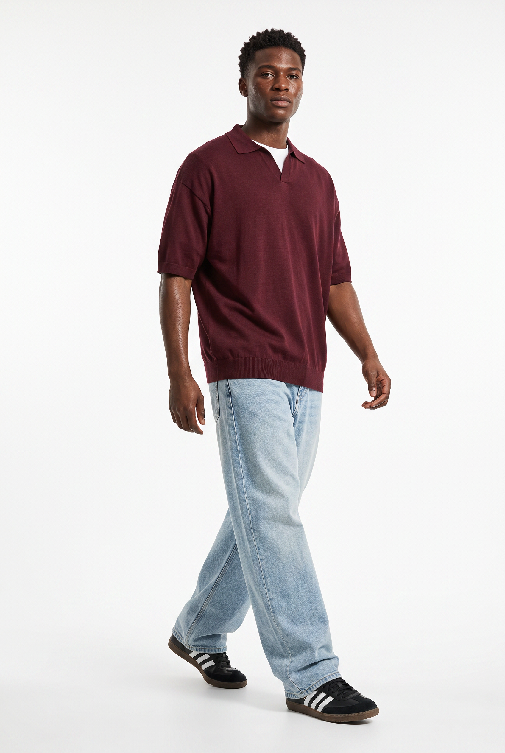 Maroon Round Neck T-Shirt
