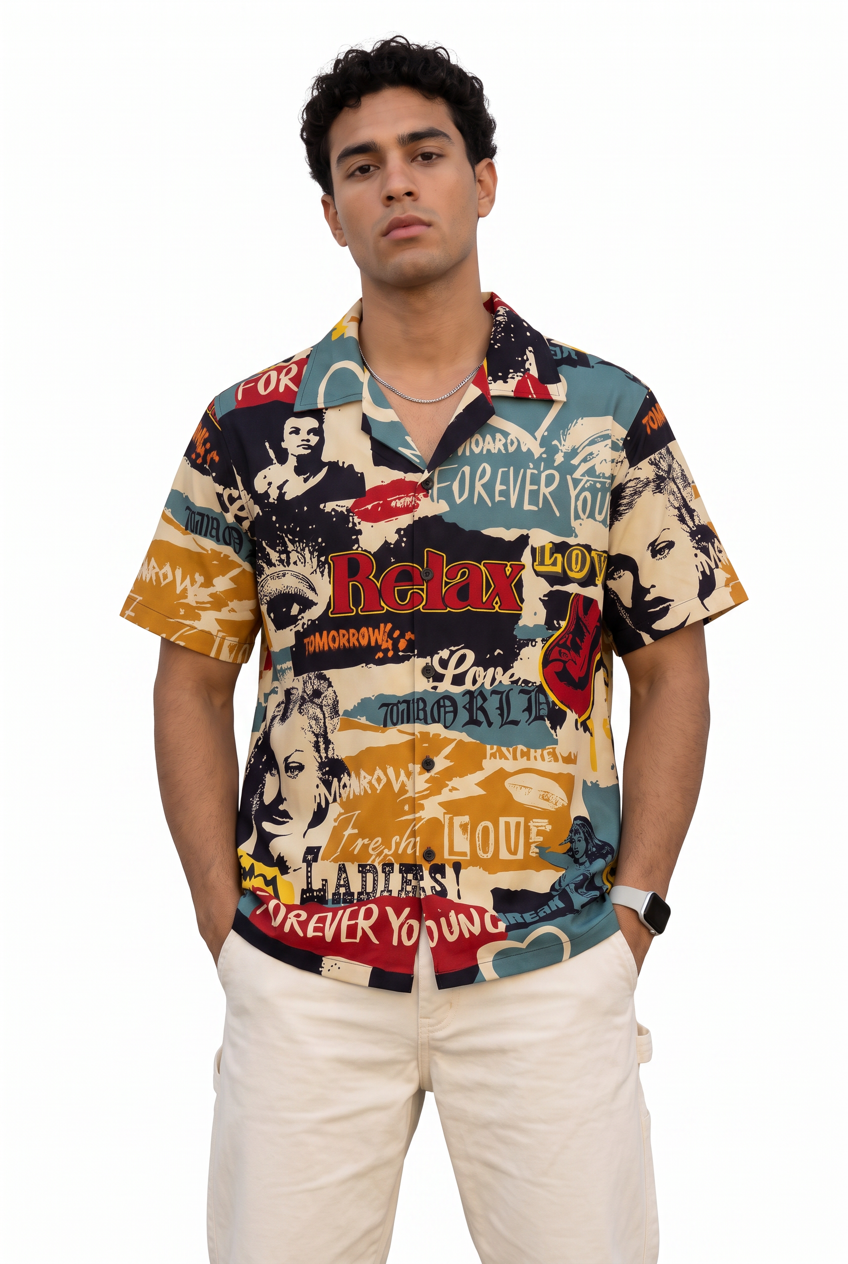 Black Chest Pocket Casual Shirt