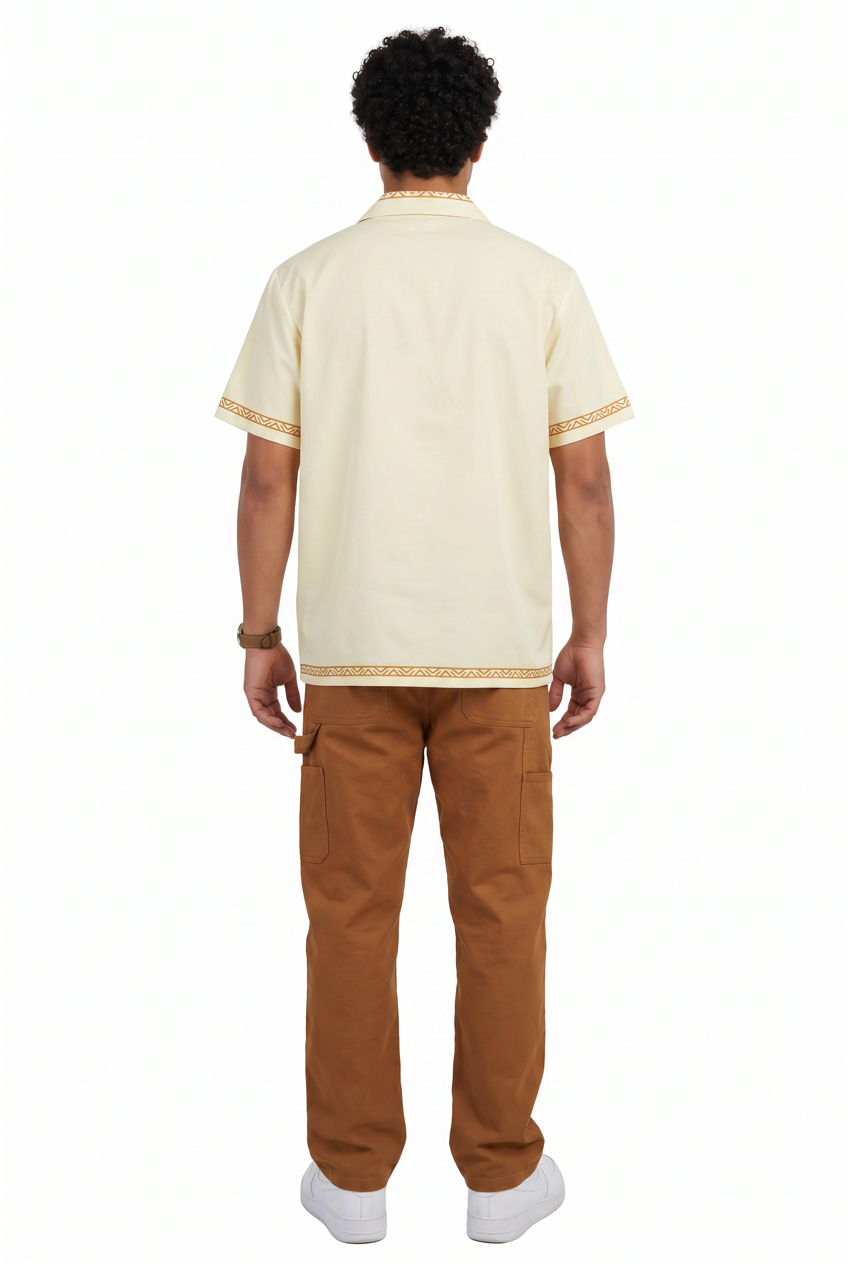Yellow Chest Pocket Casual Shirt