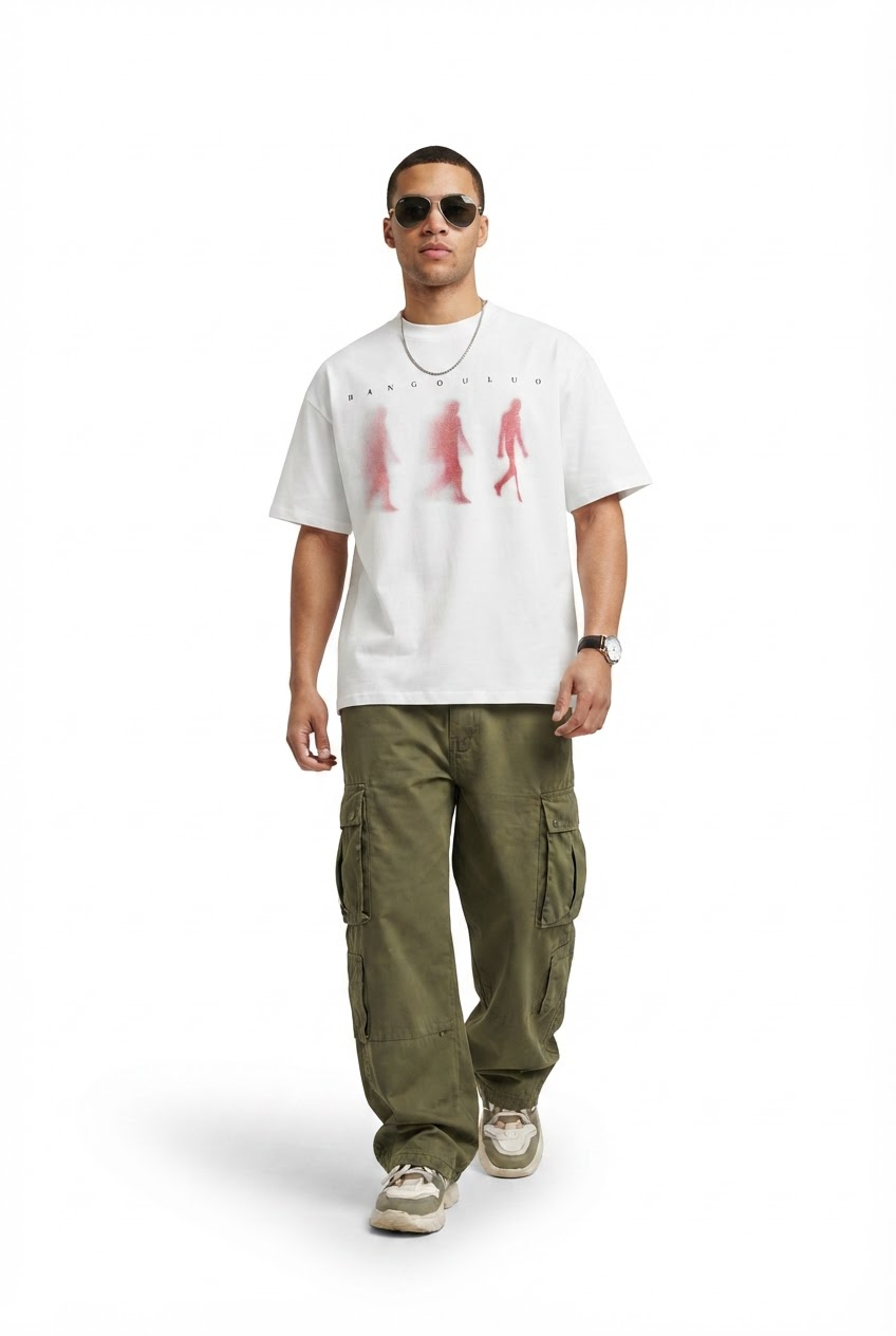 White Dropped Shoulder Oversized Tee