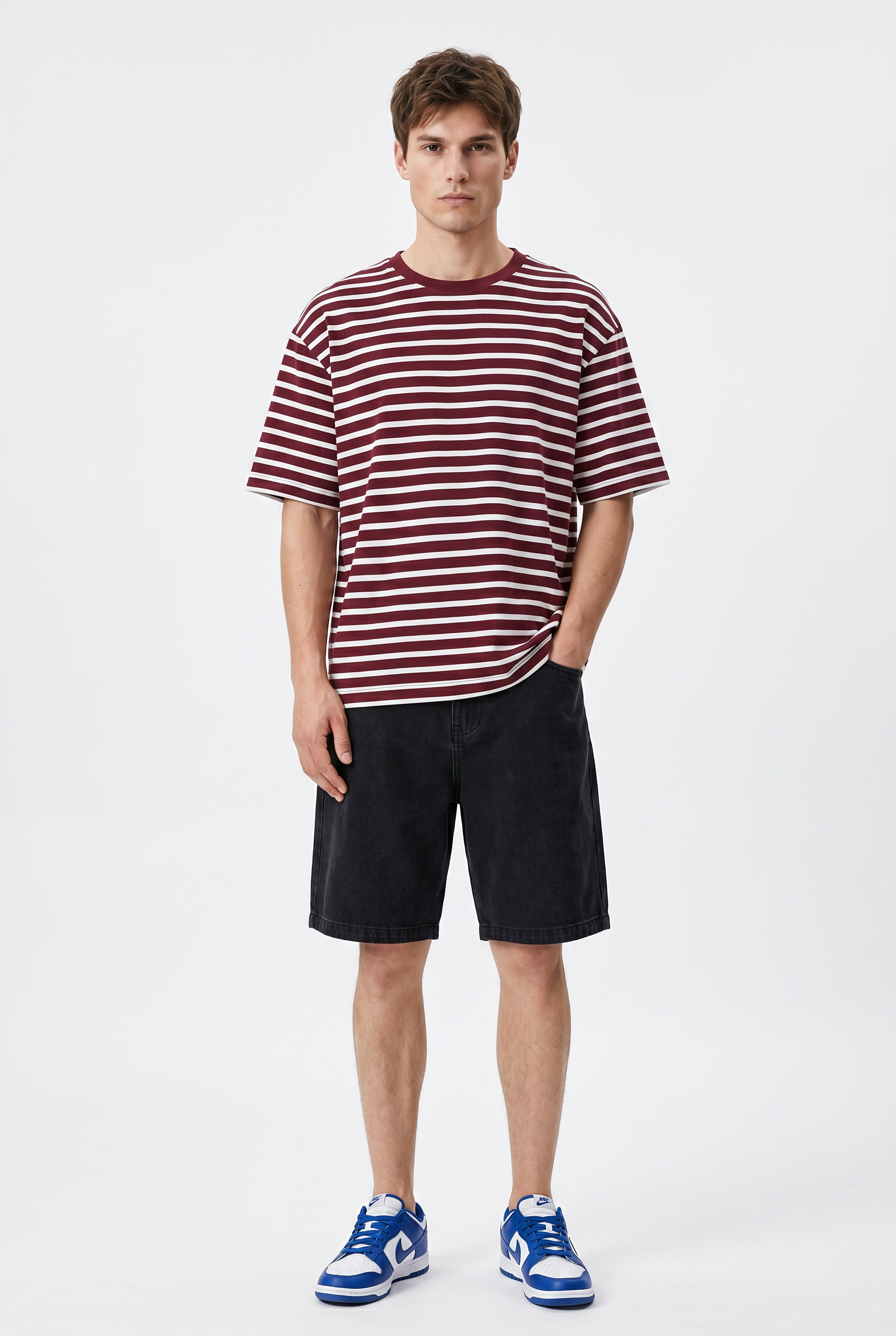 Black Relaxed Drawstring Shorts