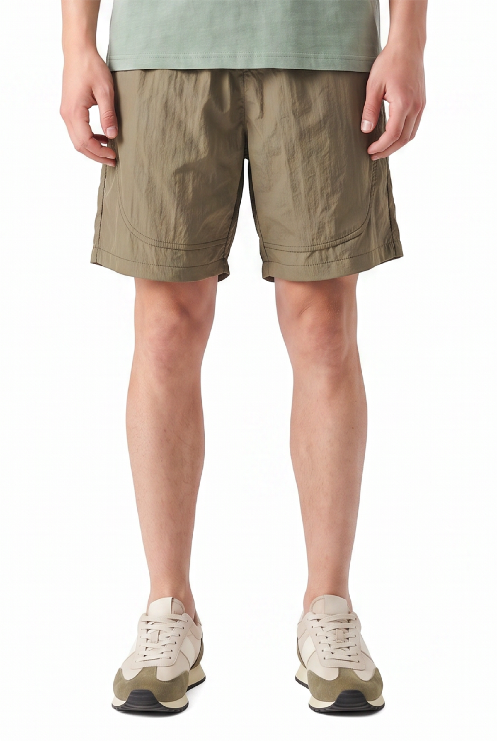 Olive Cargo Regular Shorts