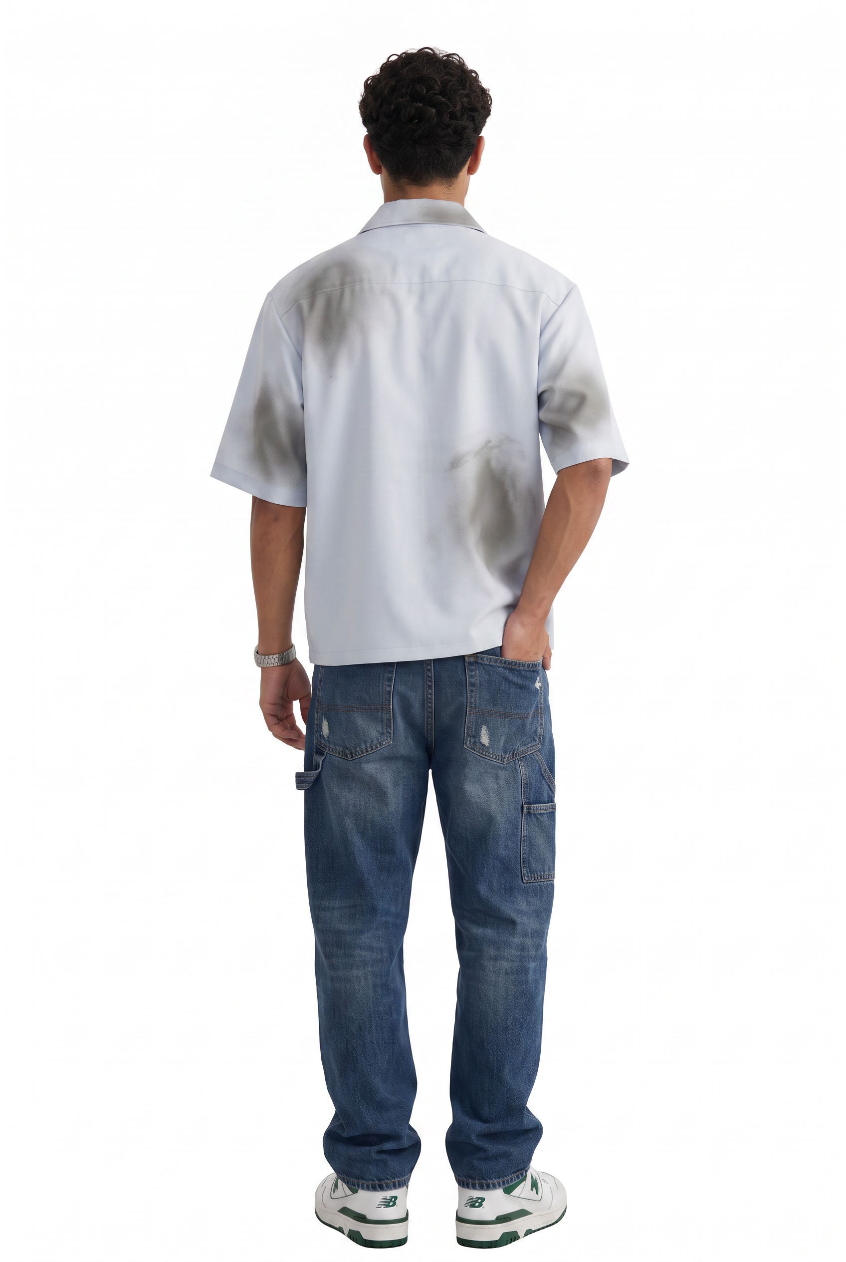 Sky Blue Chest Pocket Casual Shirt