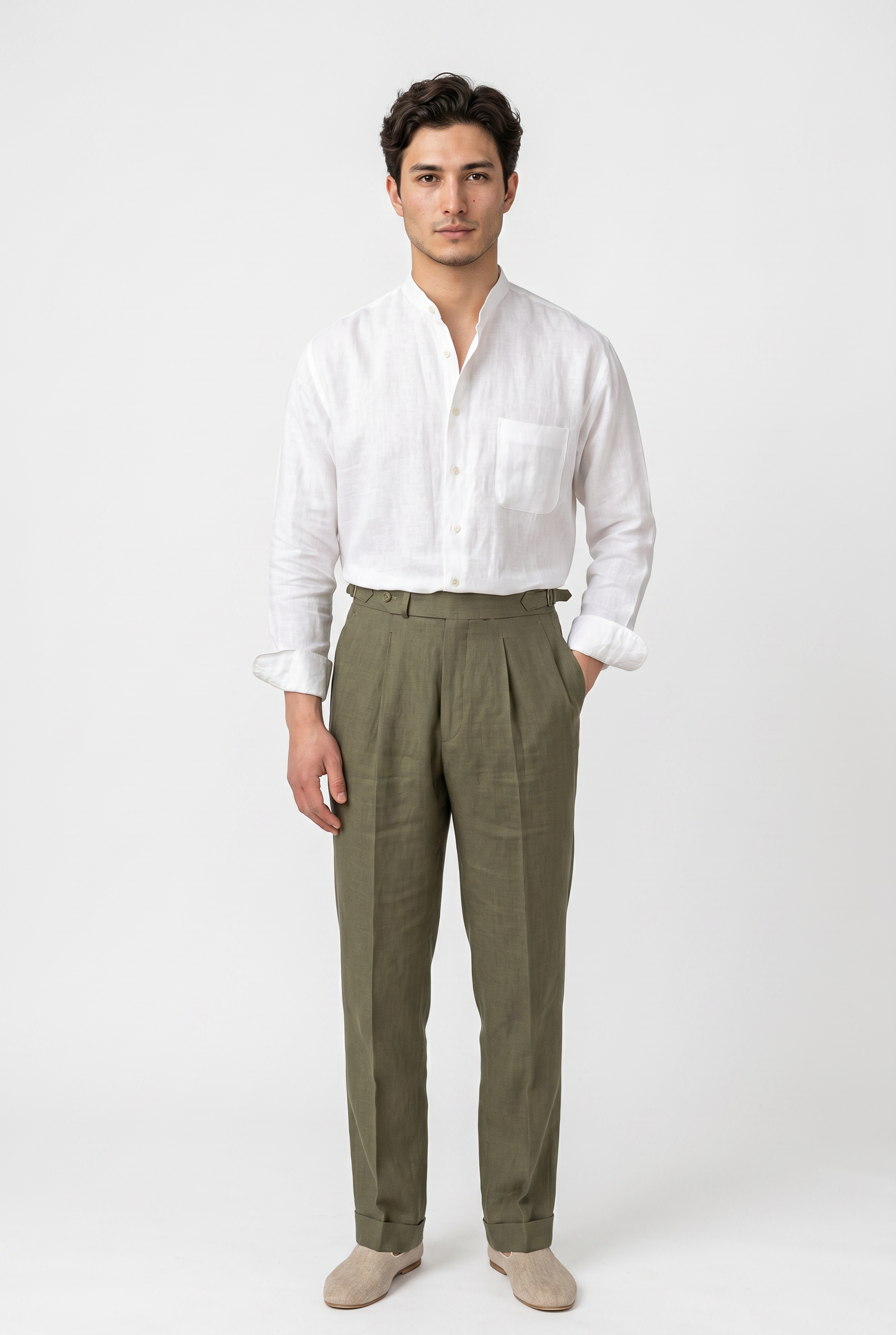 White Relaxed Casual Shirt