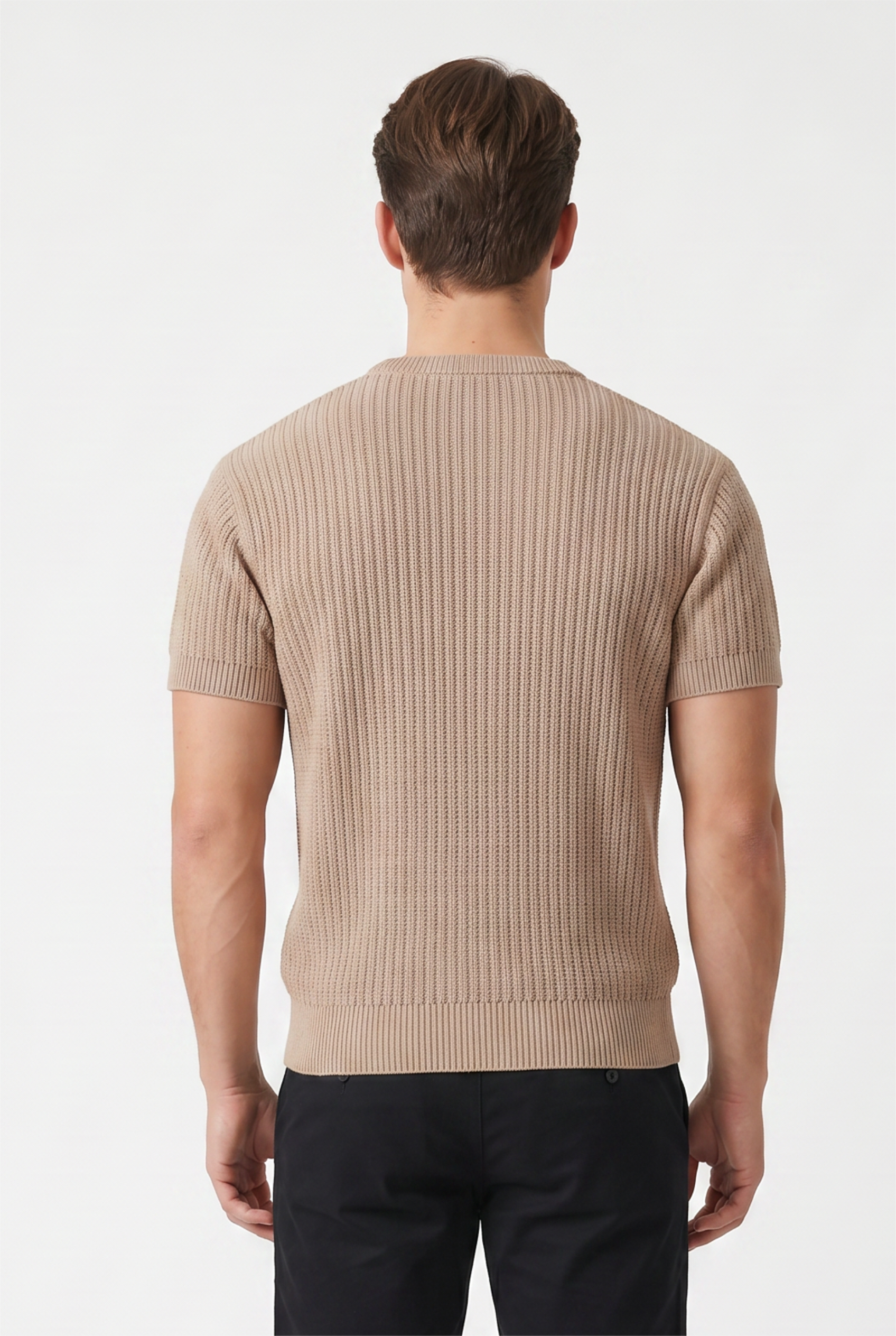 Beige Relaxed Drop Shoulder Tee
