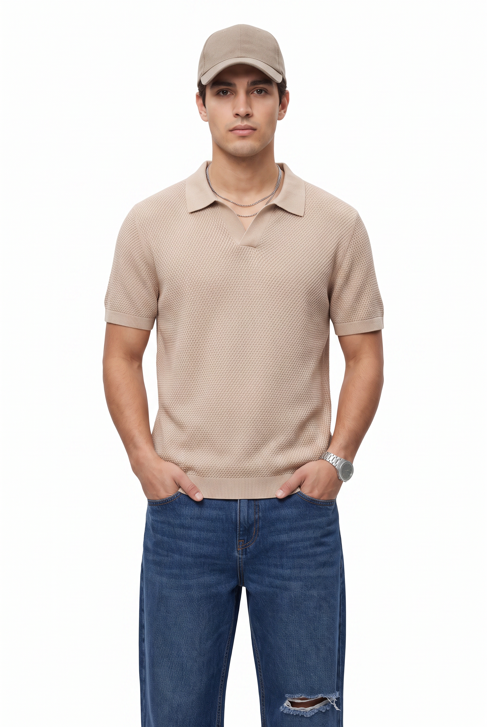 Nude Crew Neck Essential Tee